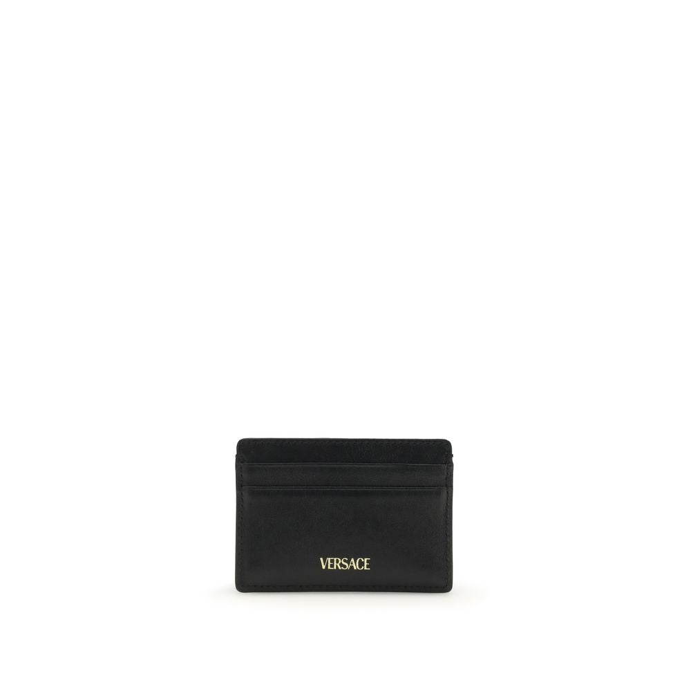 Versace Black Calf Leather Bos Taurus Wallet | Regal Royce