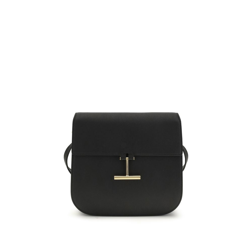 Tom Ford Black Calf Leather Bos Taurus Shoulder Bag | Regal Royce
