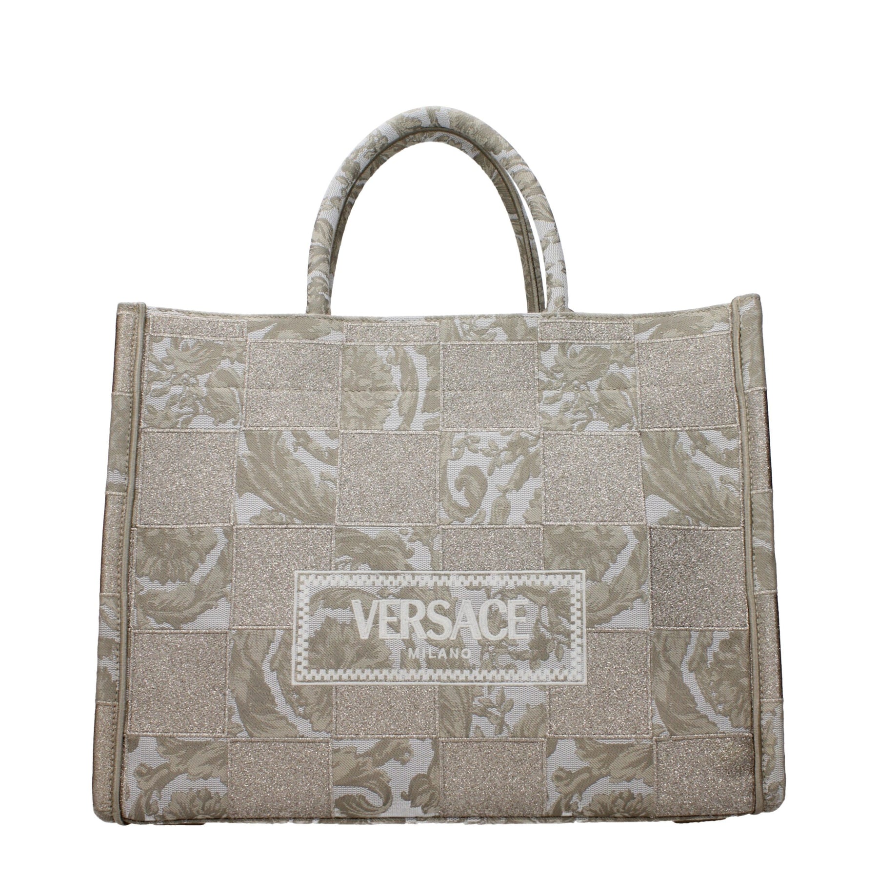 Versace Beige Fabric Handbag | Regal Royce
