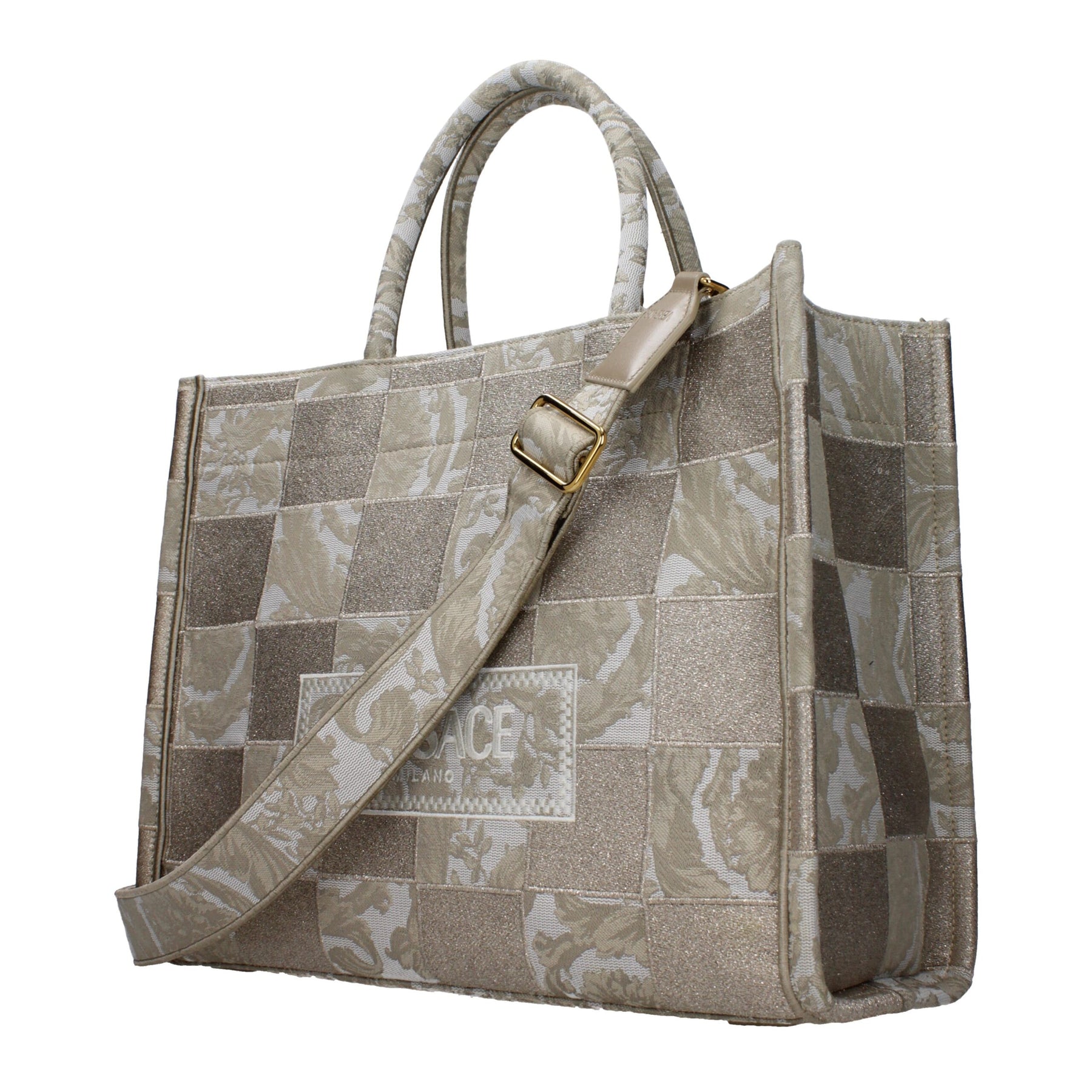 Versace Beige Fabric Handbag | Regal Royce