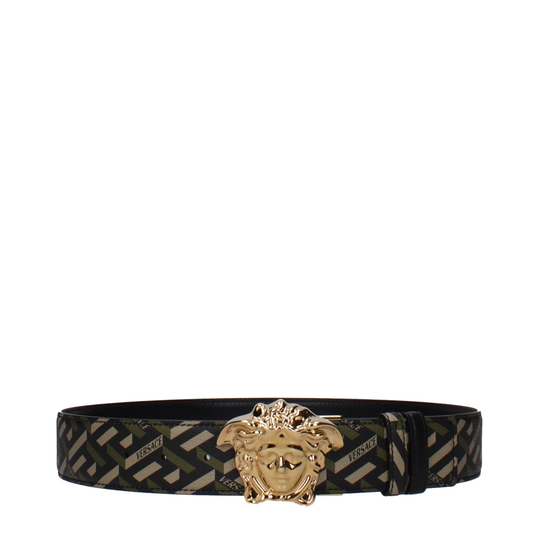 Versace Green Polyester Regular Belt | Regal Royce