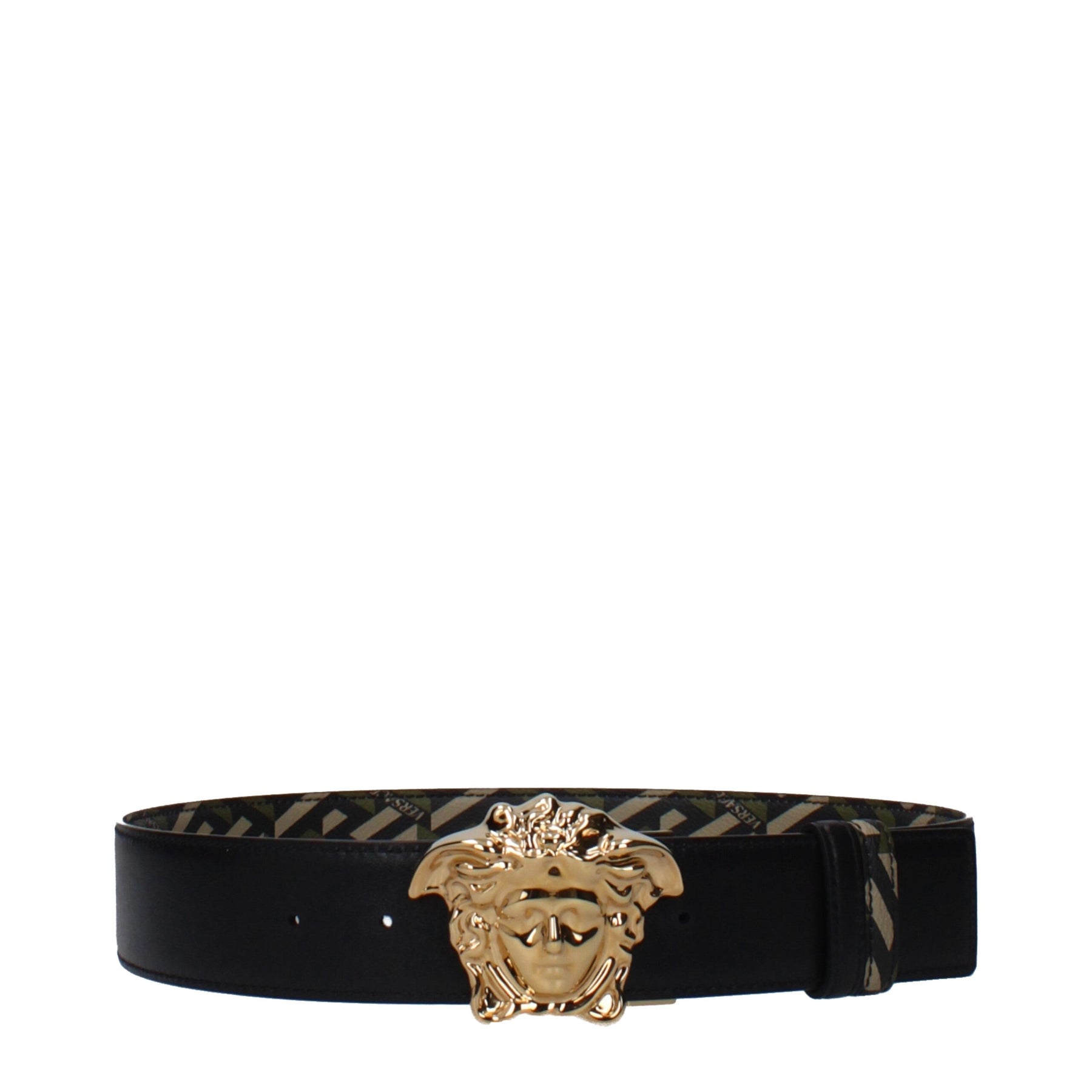 Versace Green Polyester Regular Belt | Regal Royce