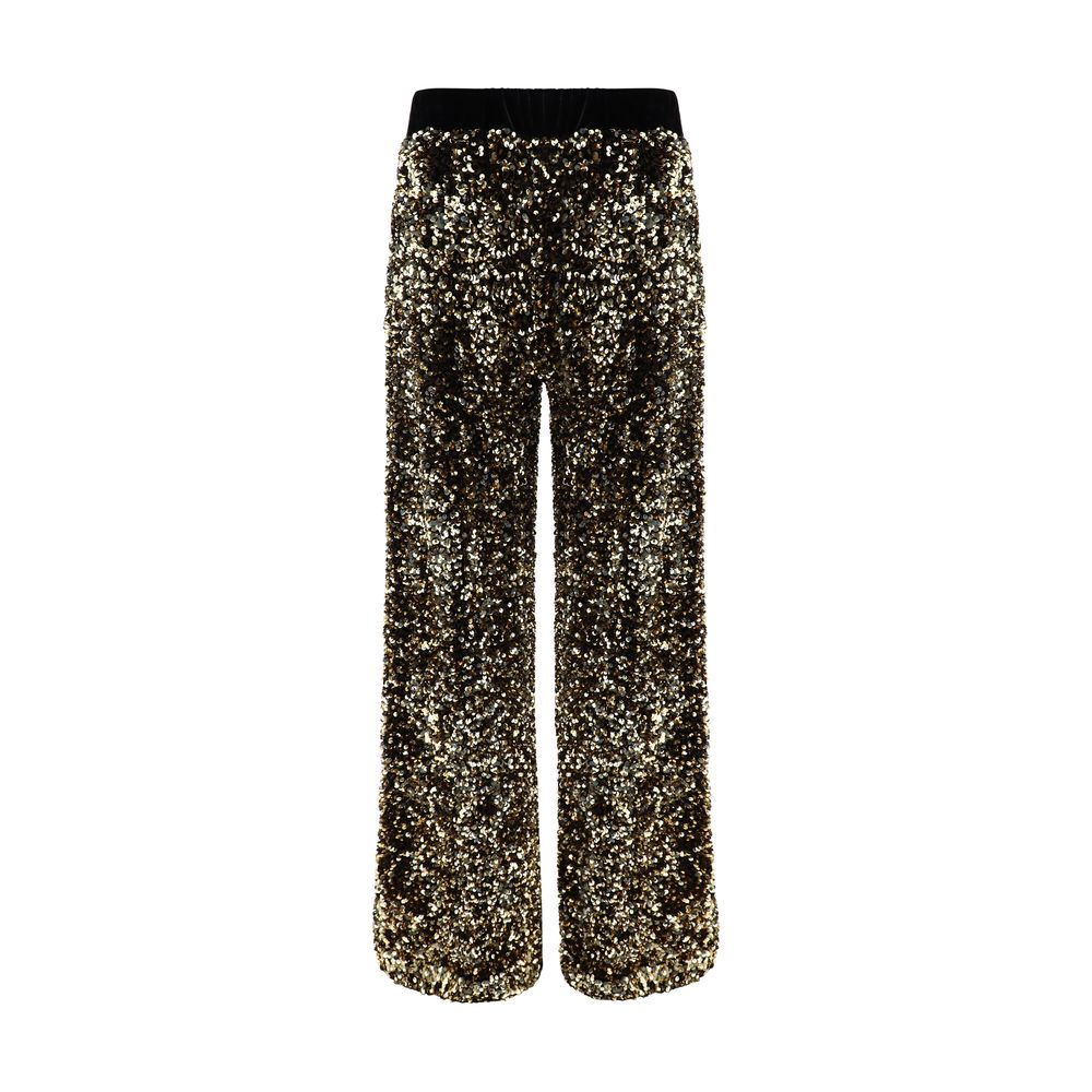 Ella Gold Polyamide Casual Pants | Regal Royce
