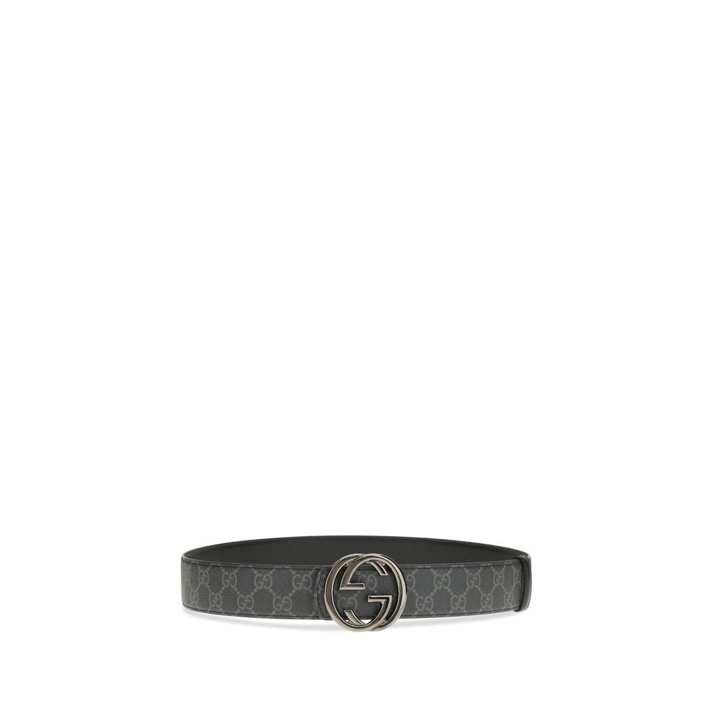 Gucci Black Calf Leather Bos Taurus Regular Belt | Regal Royce