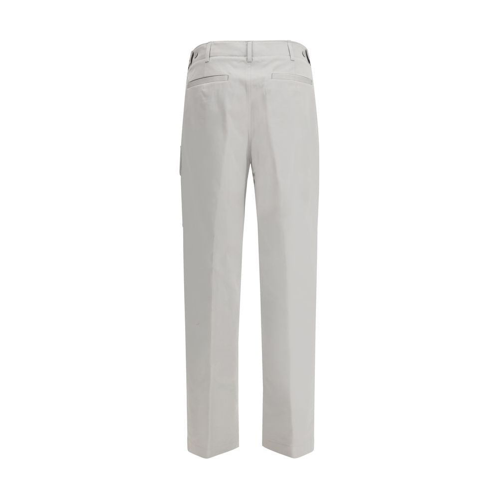 Fendi Silver Cotton Cargo Pants | Regal Royce