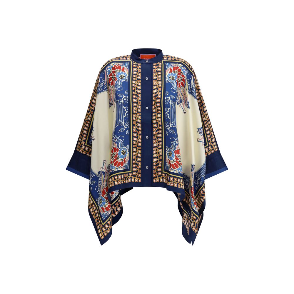 La Double J Multicolor Silk Pattern Shirt | Regal Royce