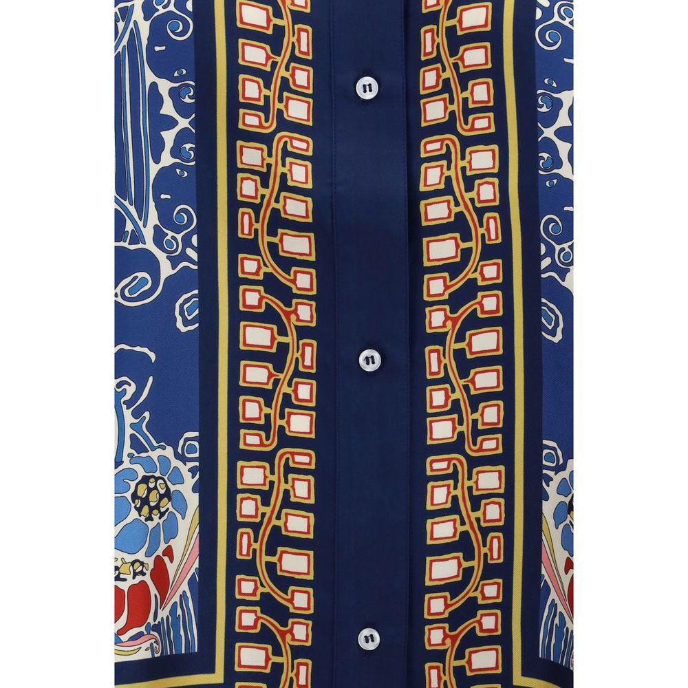 La Double J Multicolor Silk Pattern Shirt | Regal Royce