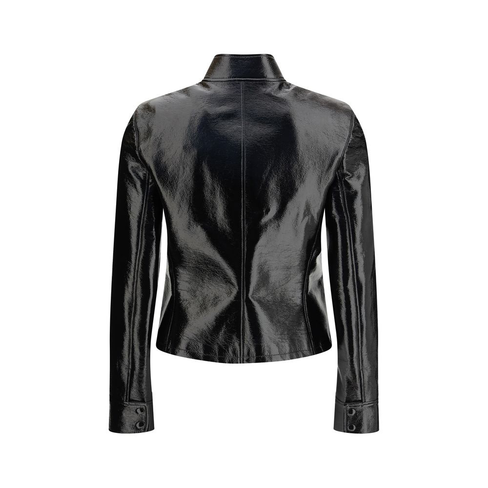 Courrèges Black Cotton Full-Length Jacket | Regal Royce