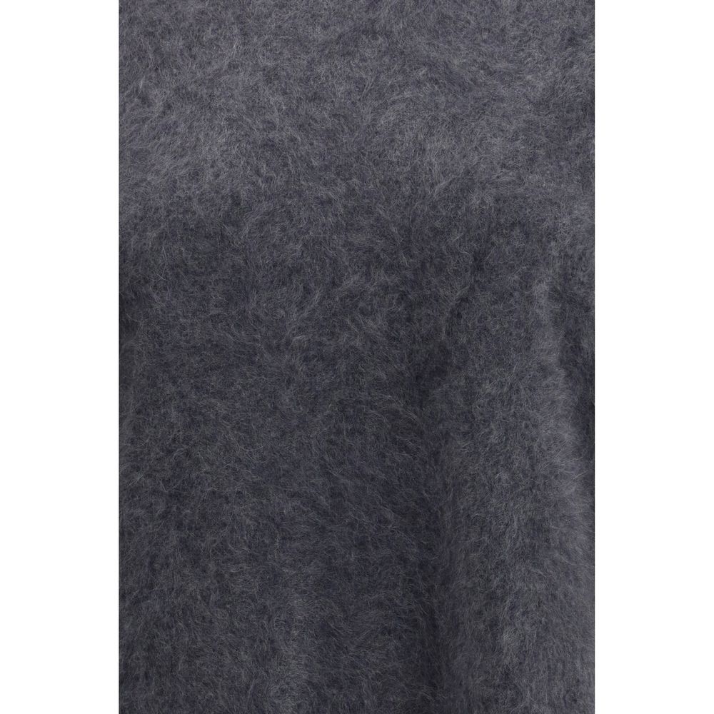Lisa Yang Grey Cashmere Short Sleeve Sweater | Regal Royce
