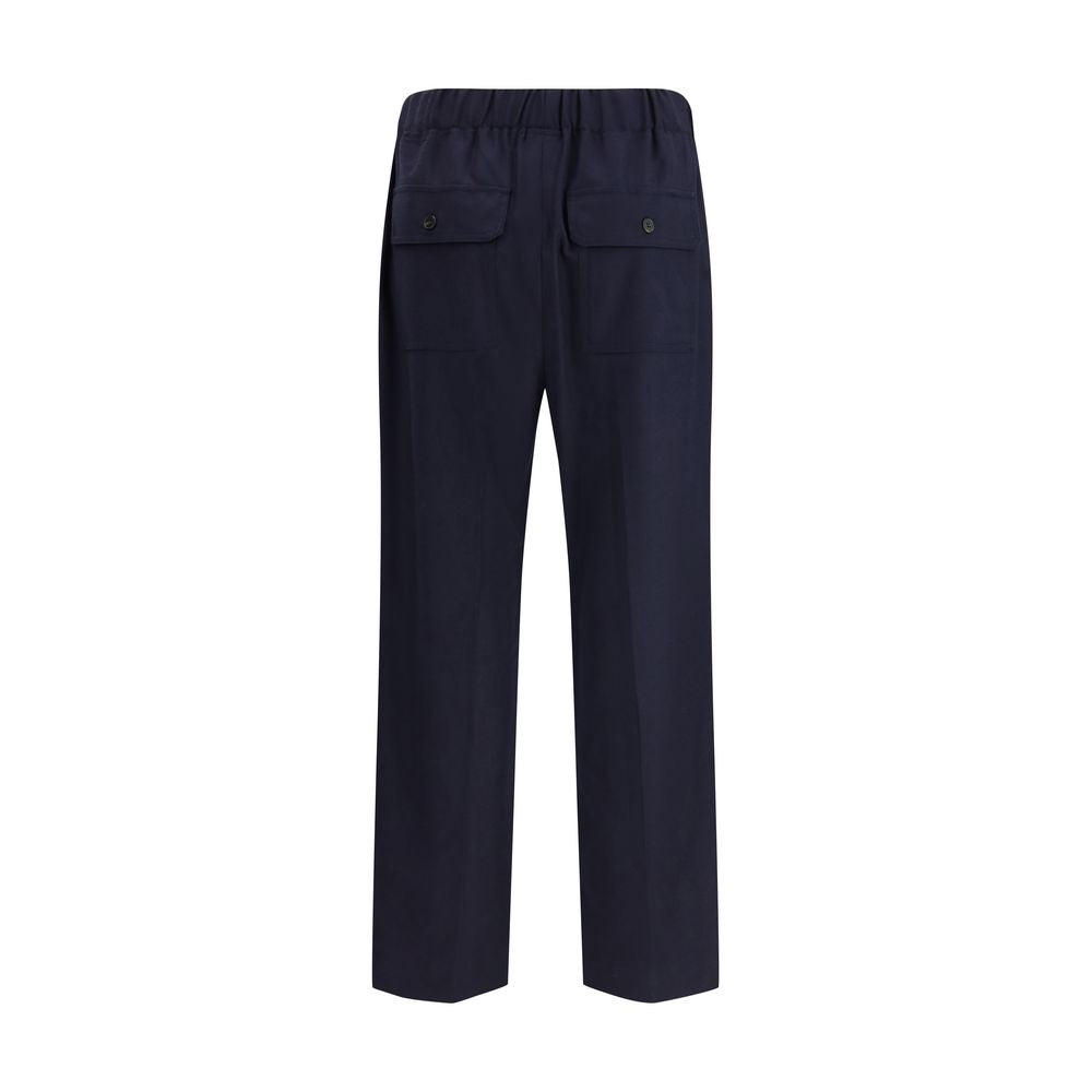 Max Mara Blue Wool Casual Pants | Regal Royce