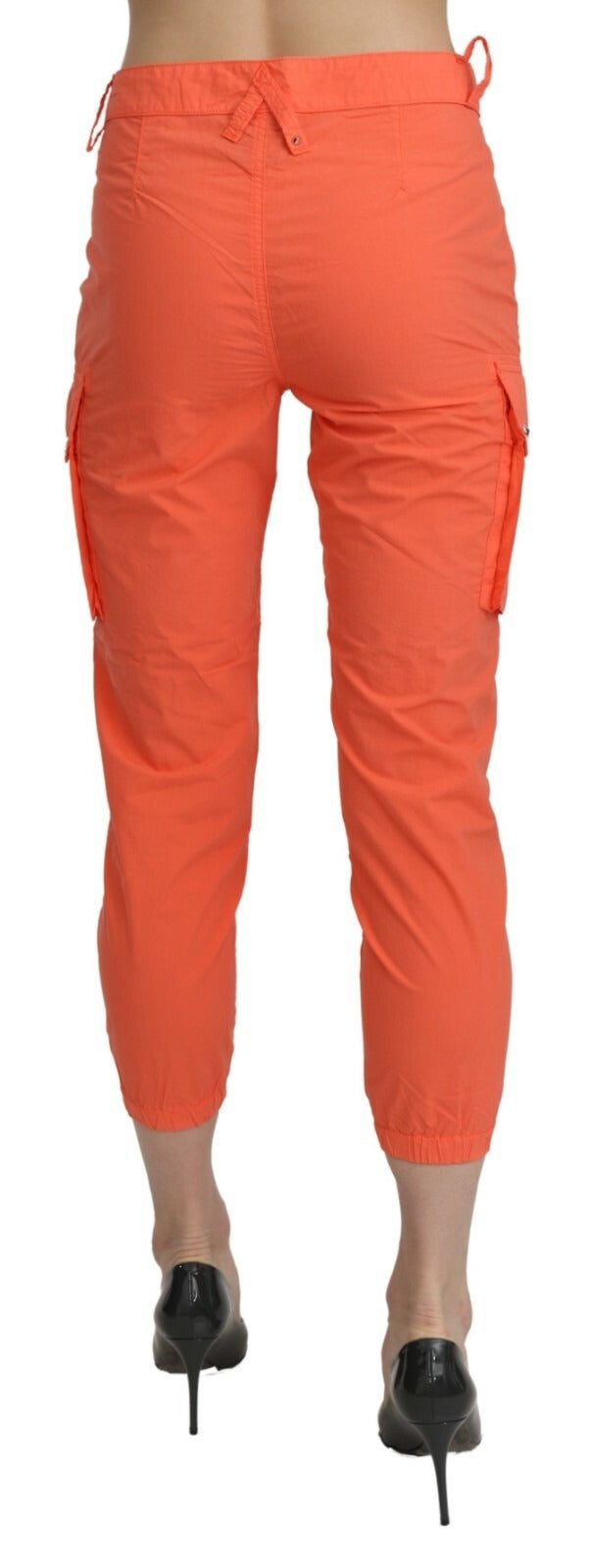 CYCLE Cotton Orange High Waist Skinny Cropped Trouser Pants | Regal Royce