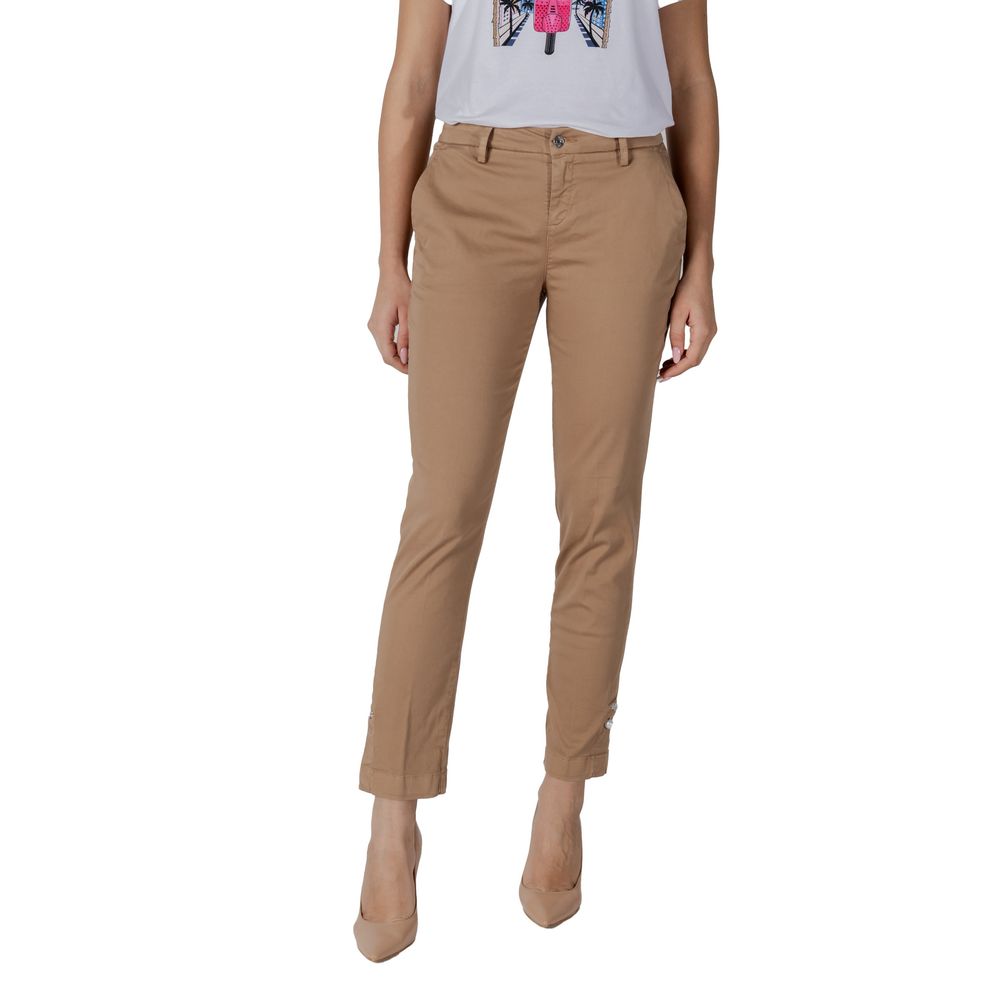 Liu Jo Beige Cotton Chino Pants | Regal Royce