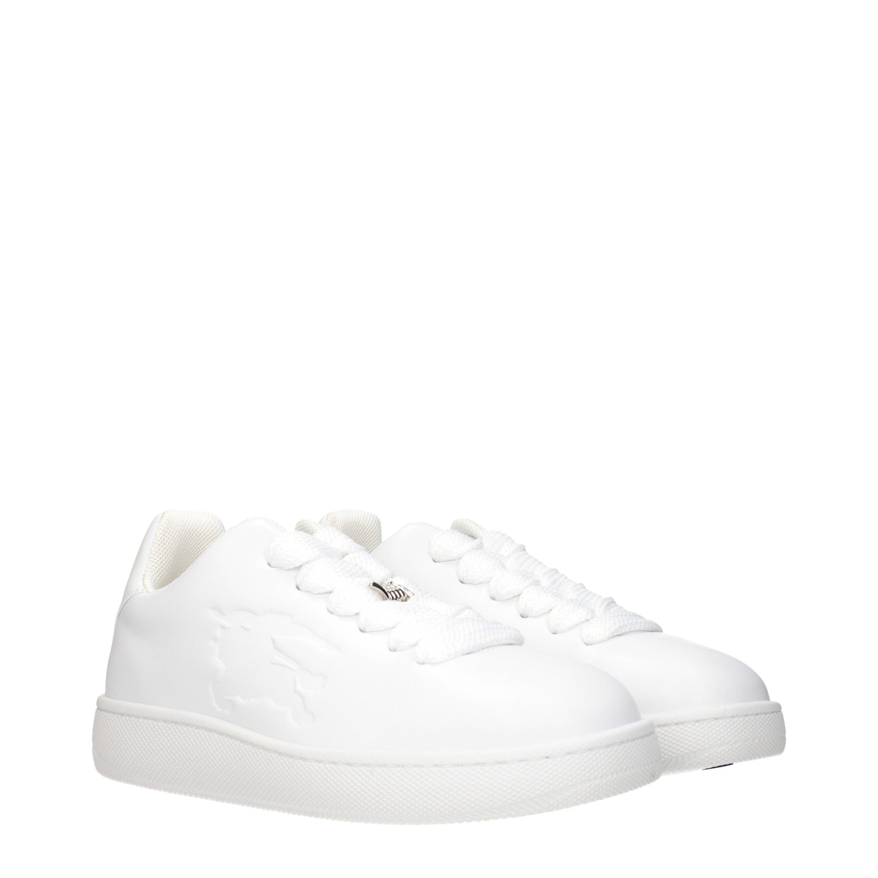 Burberry White Leather Low Top Sneakers | Regal Royce