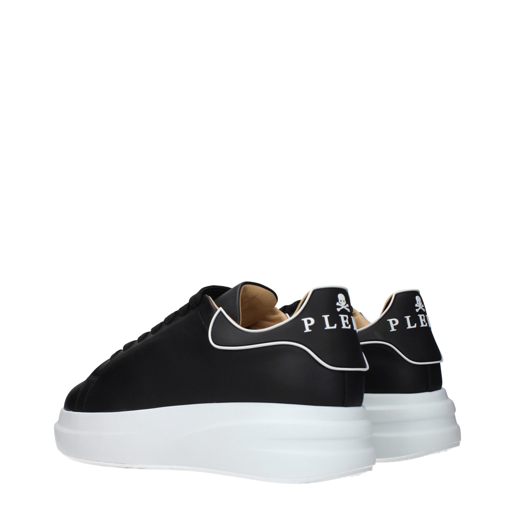 Philipp Plein Black Leather Chunky Sneakers | Regal Royce