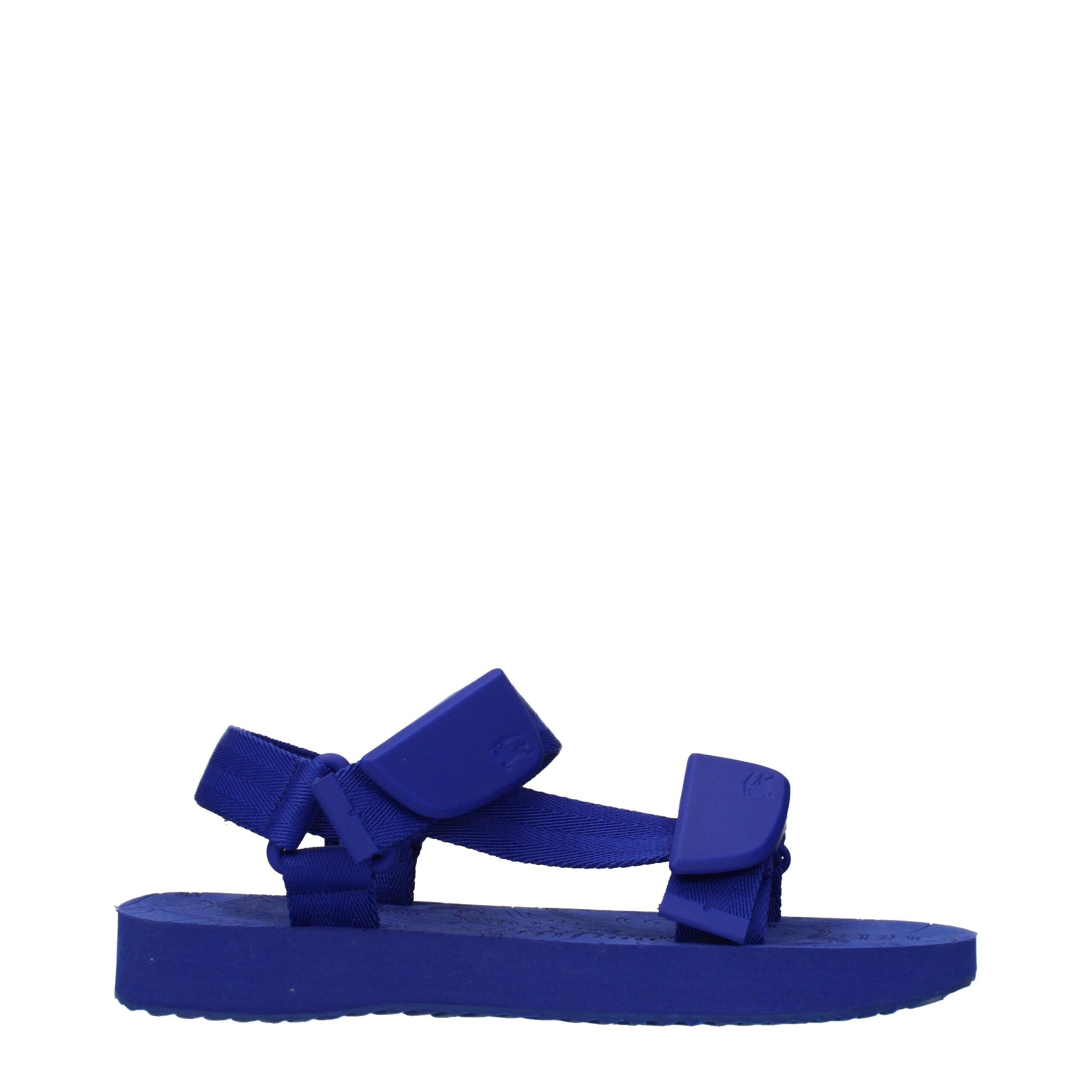 Burberry Blue Fabric Flat Sandals | Regal Royce