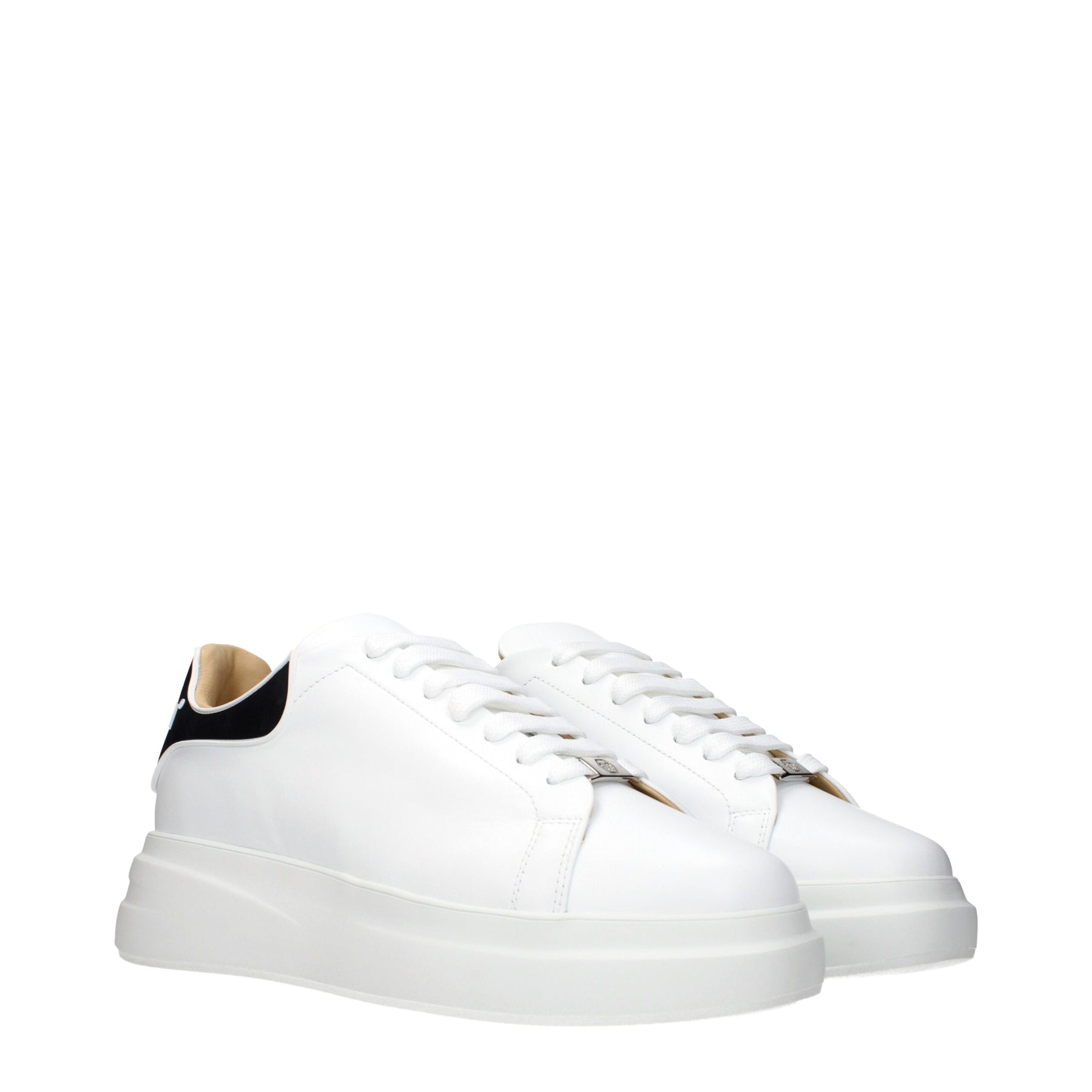 Philipp Plein White Leather Low Top Sneakers | Regal Royce