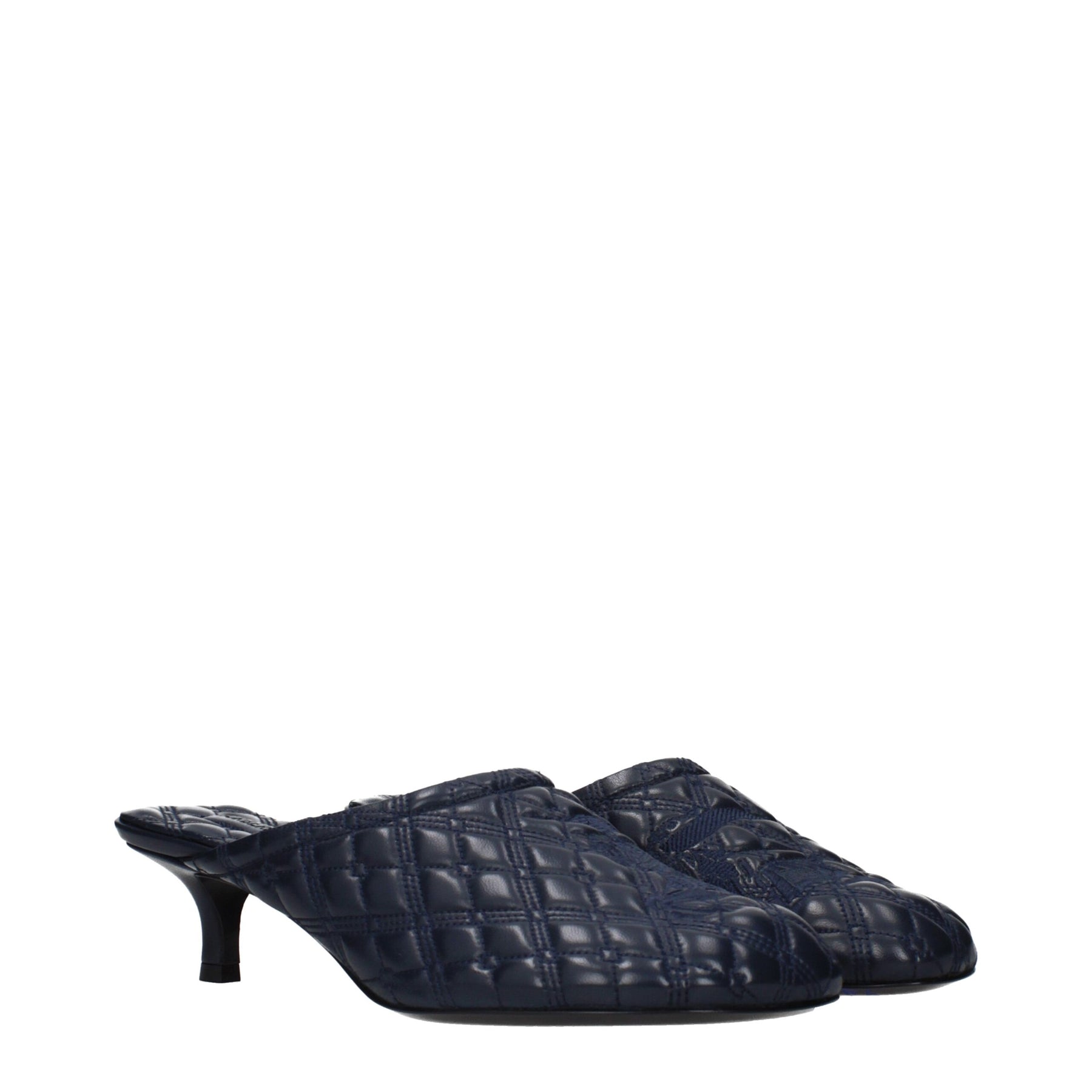 Burberry Blue Leather Slippers | Regal Royce