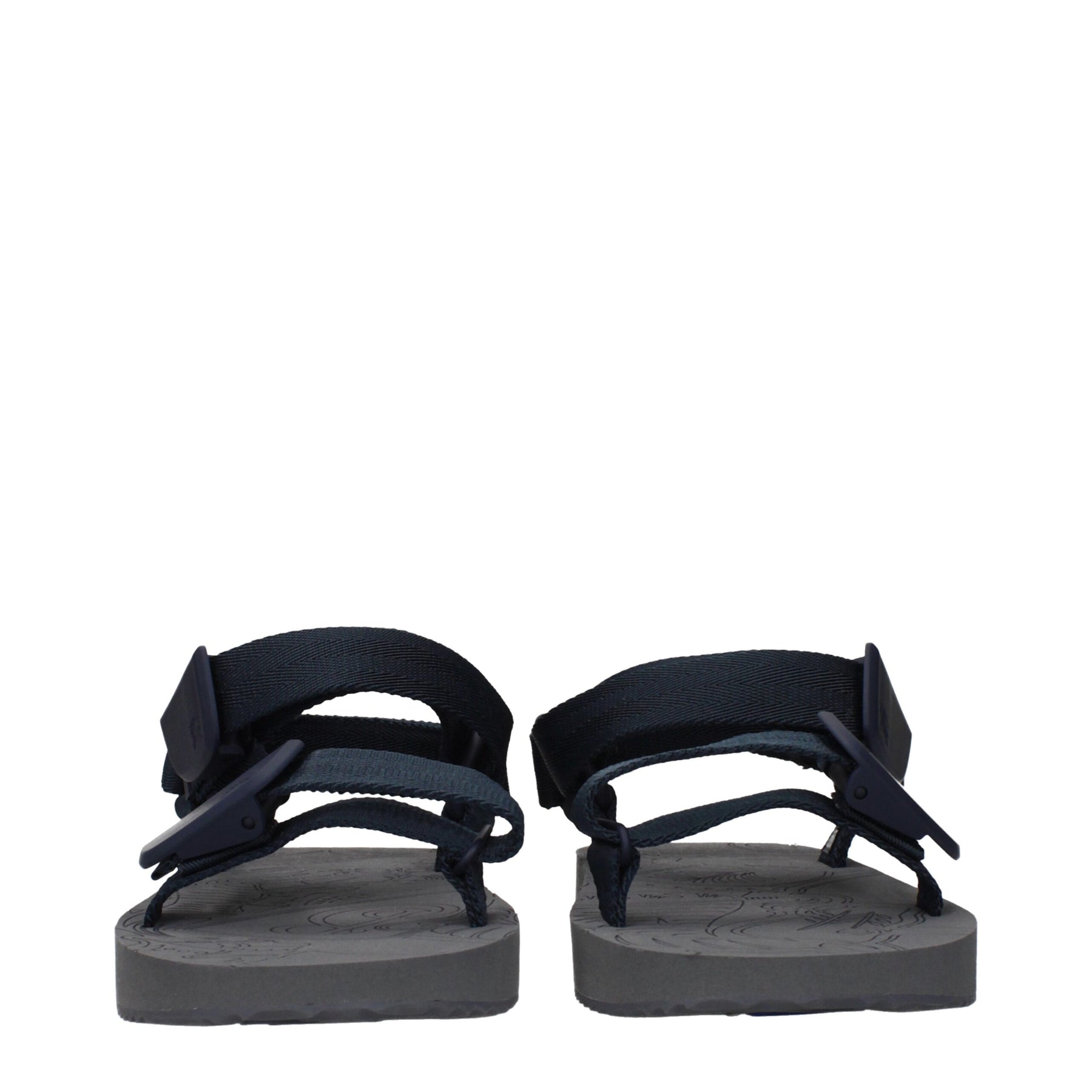 Burberry Blue Fabric Flat Sandals | Regal Royce