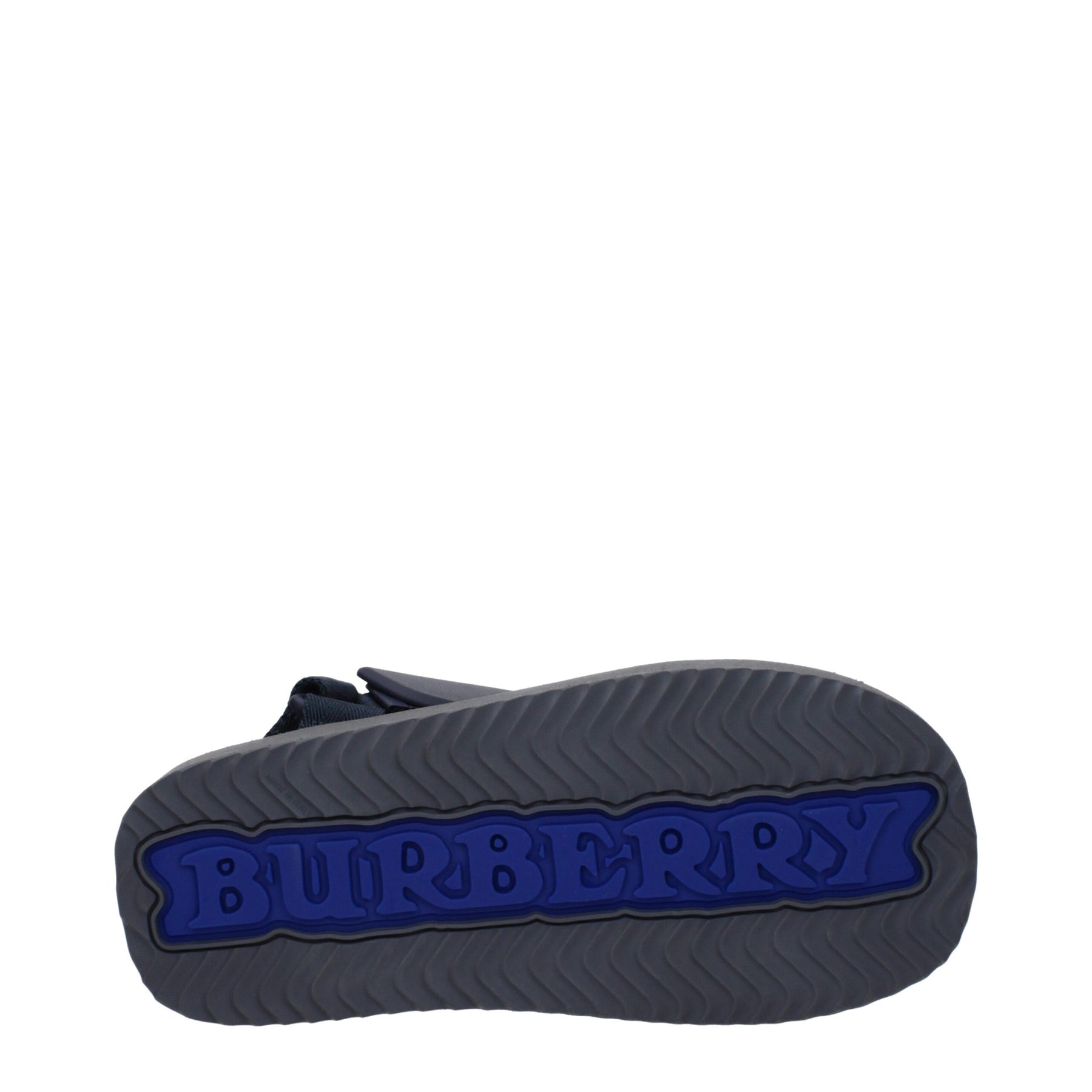 Burberry Blue Fabric Flat Sandals | Regal Royce