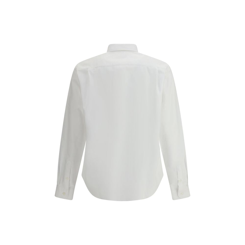 Prada White Fleece Wool Dress Shirt | Regal Royce