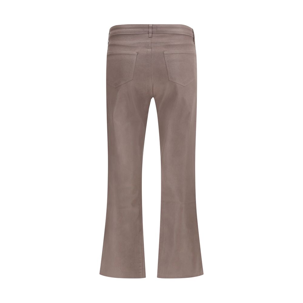 L'Agence Beige Cotton Casual Pants | Regal Royce