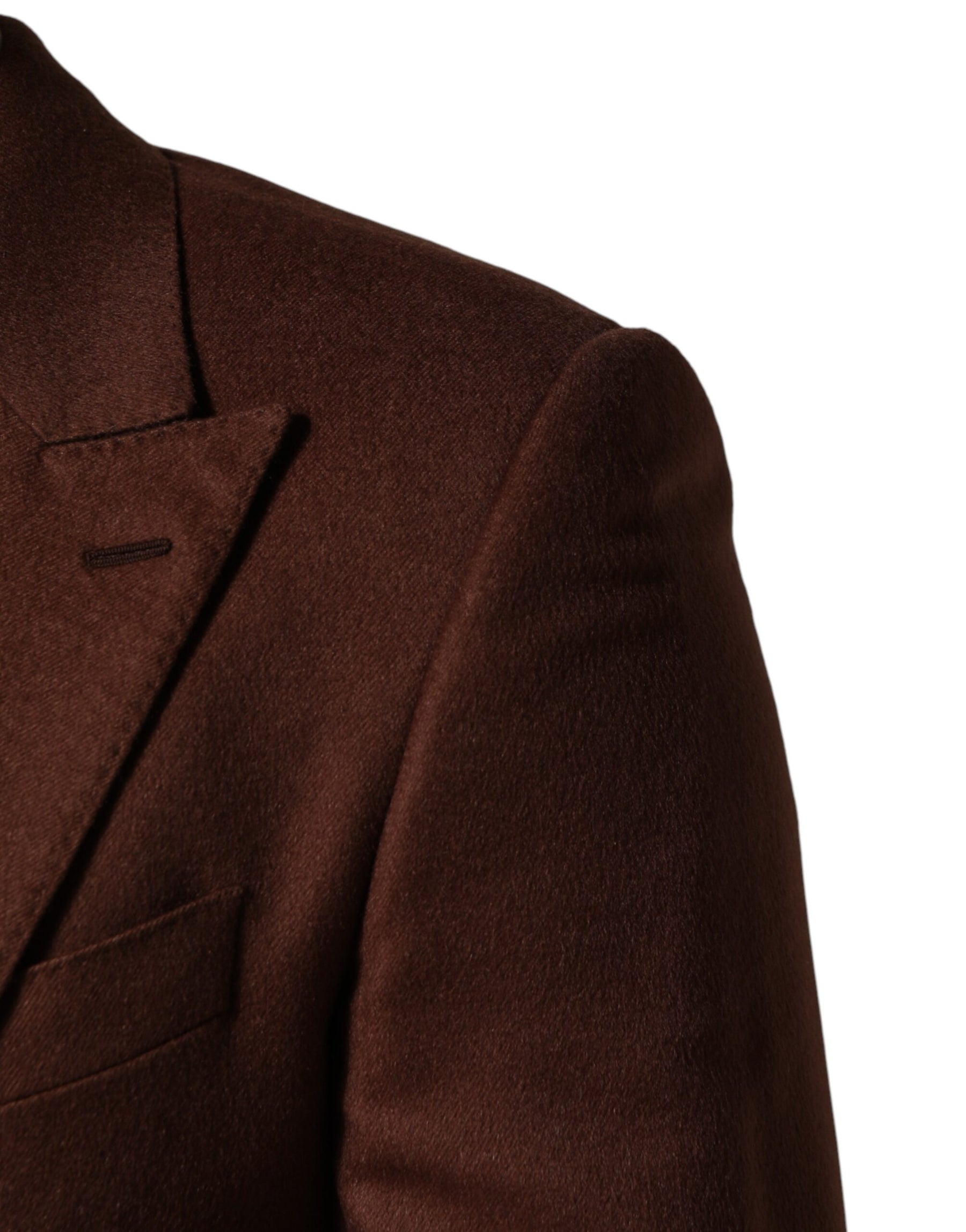 Dolce & Gabbana Brown Cashmere Single Breasted Jacket Blazer | Regal Royce