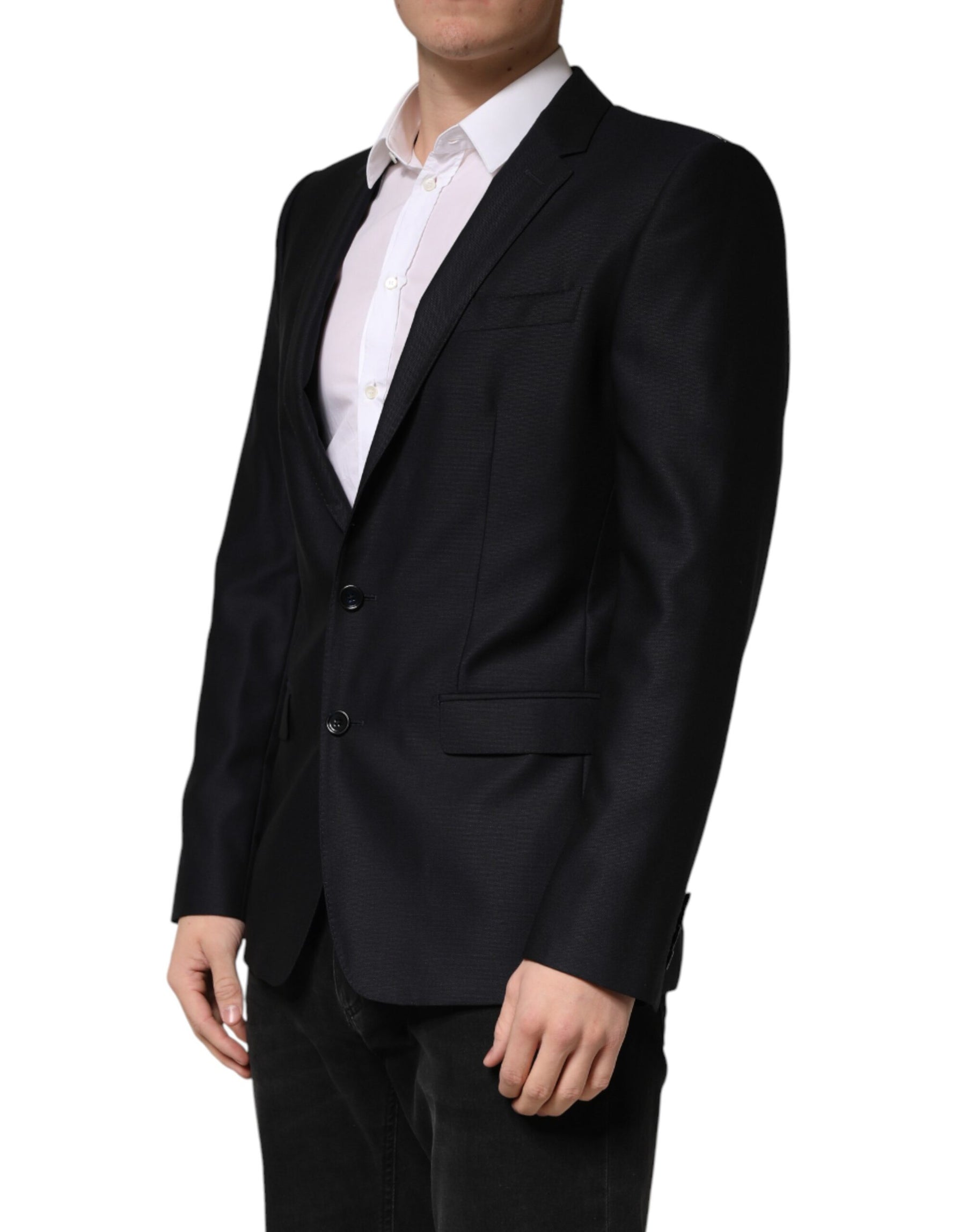 Dolce & Gabbana Black MARTINI Single Breasted Jacket Blazer | Regal Royce
