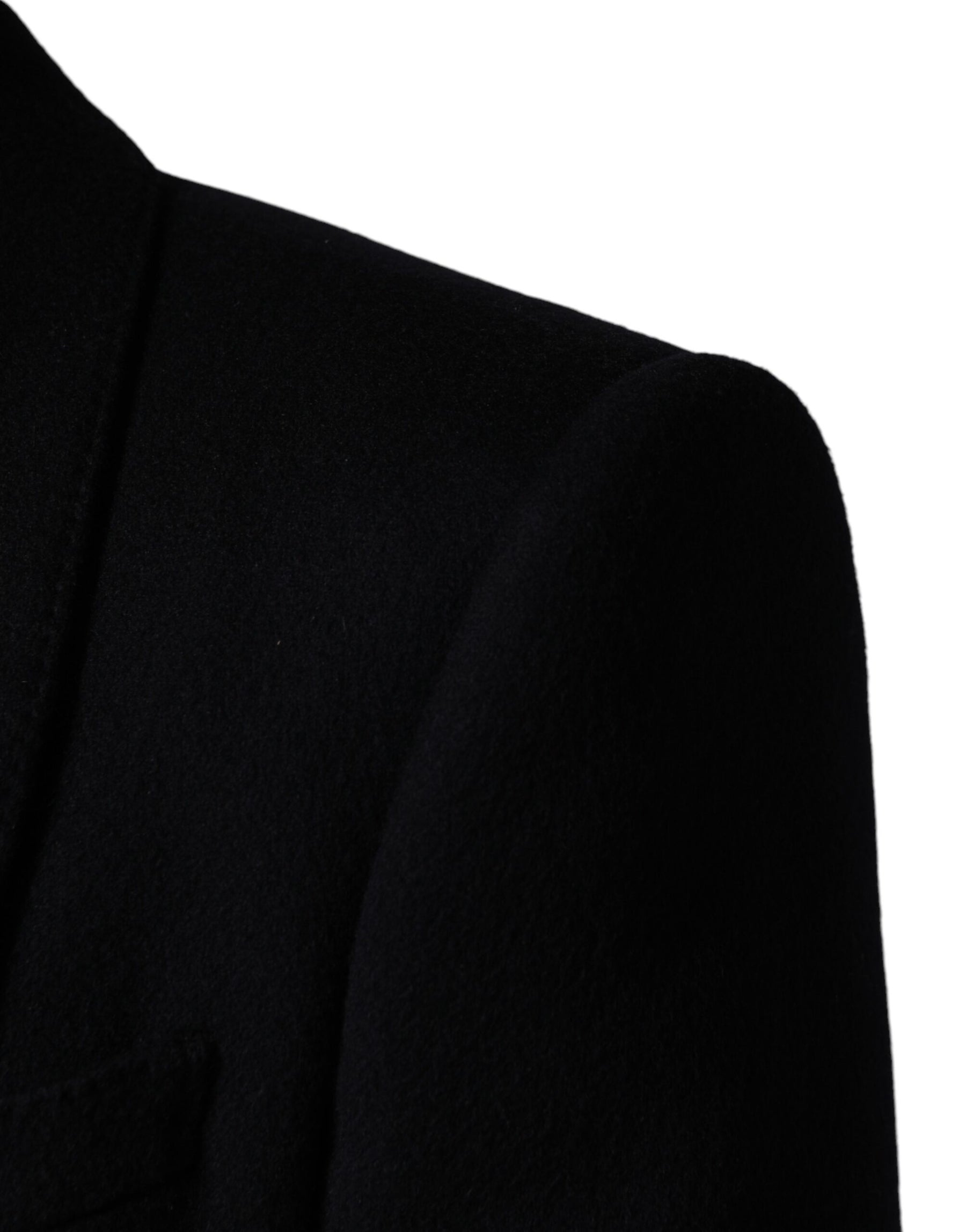 Dolce & Gabbana Black Single Breasted Trench Coat Jacket | Regal Royce