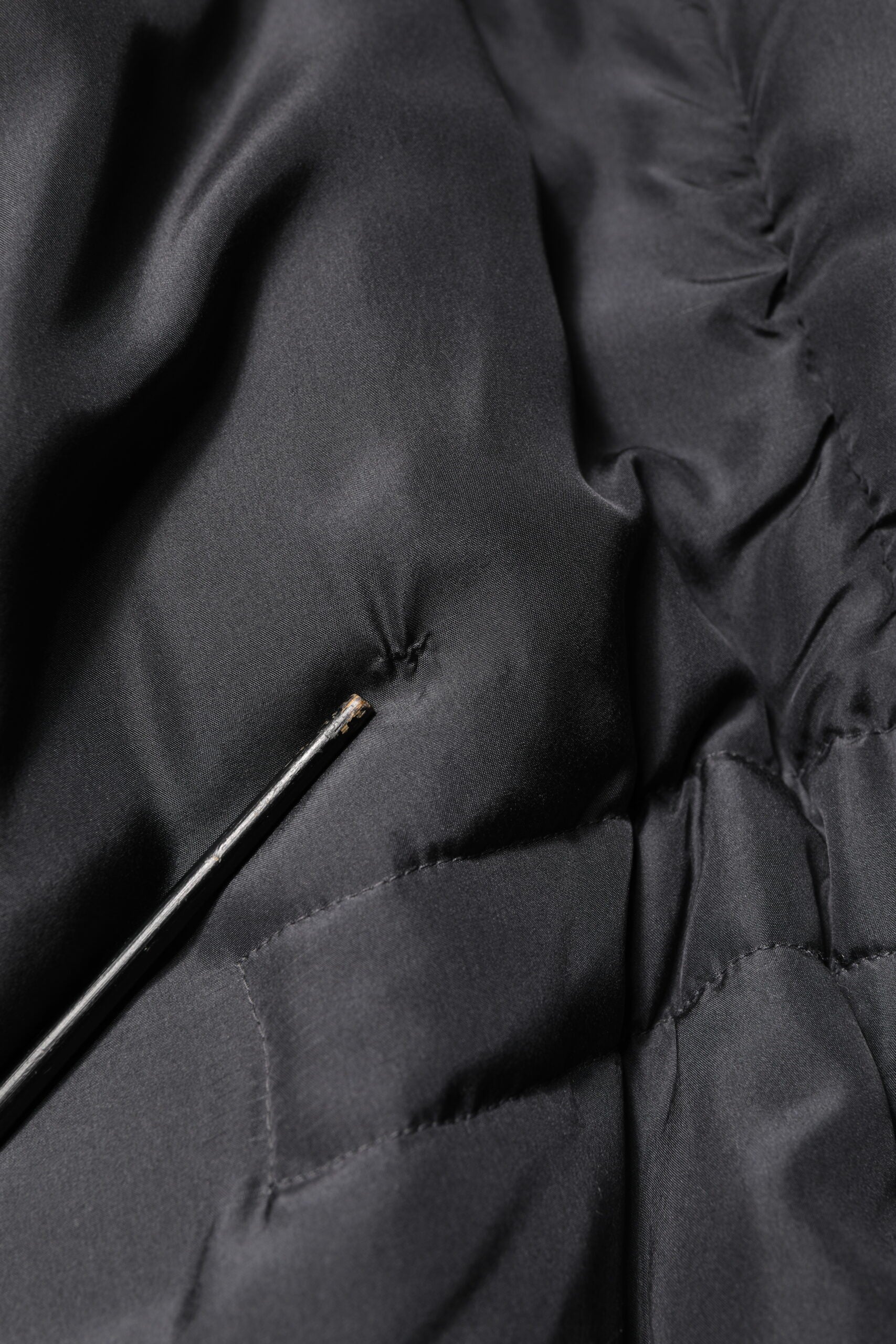 Dolce & Gabbana Black Silk Padded Parka Men Coat Jacket | Regal Royce