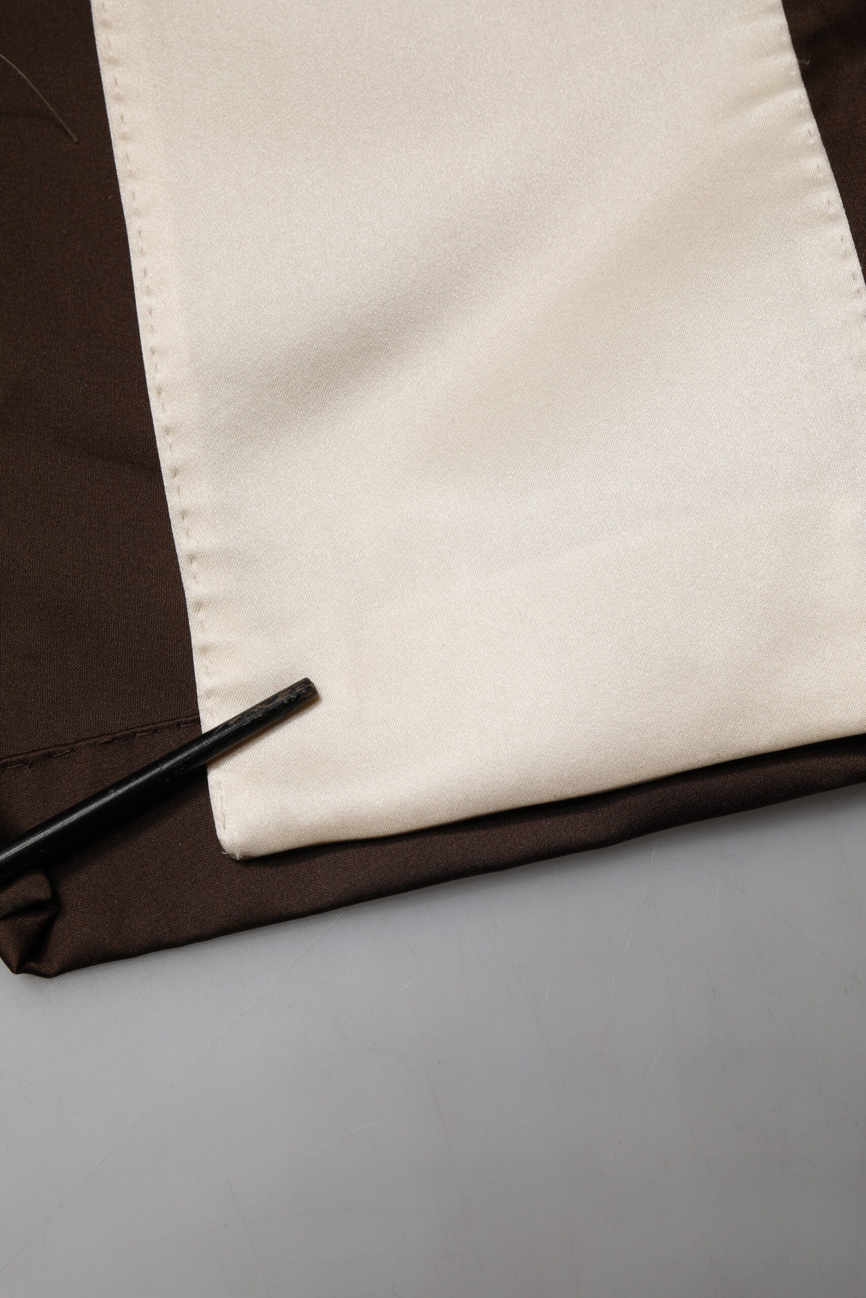 Dolce & Gabbana Brown Cream Lounge Belted Bathrobe Jacket | Regal Royce
