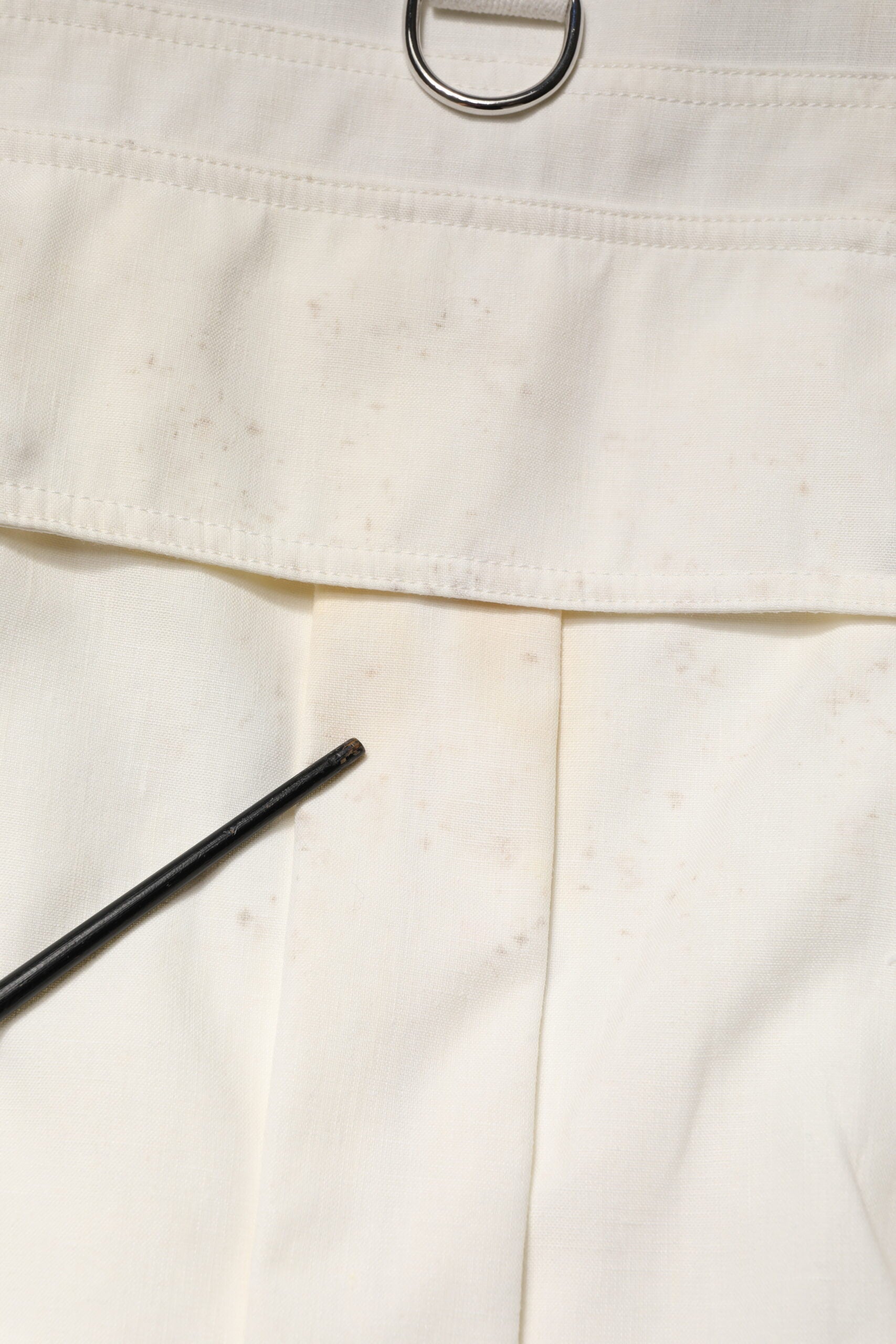 Dolce & Gabbana White Cotton Cargo Men Vest Coat Jacket | Regal Royce