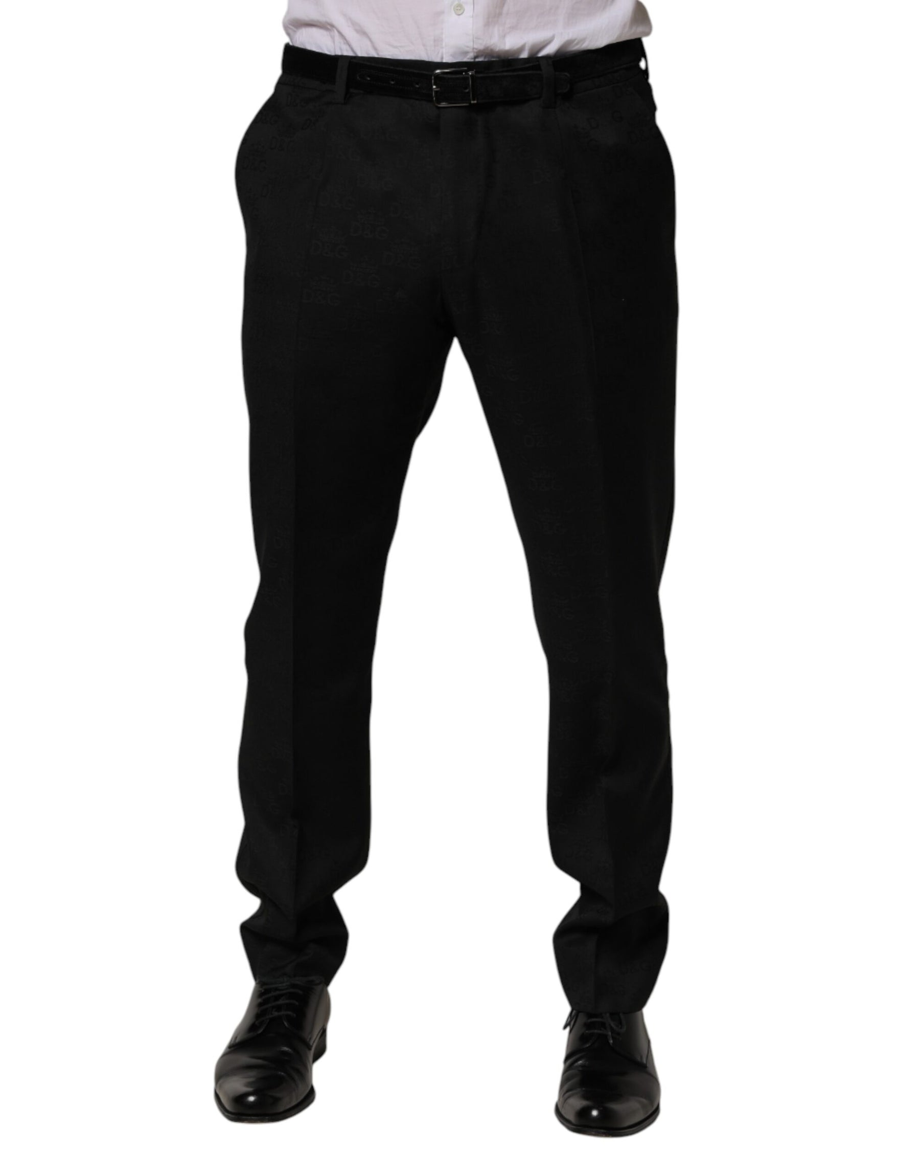 Dolce & Gabbana Black Wool Skinny Dress Formal Trouser Pants | Regal Royce