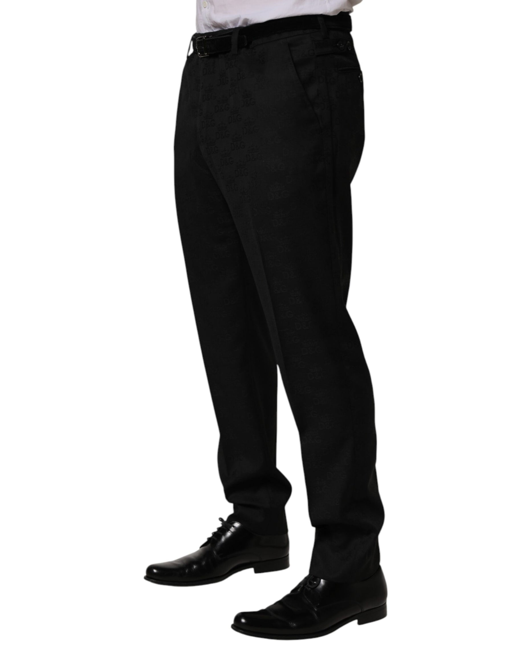 Dolce & Gabbana Black Wool Skinny Dress Formal Trouser Pants | Regal Royce