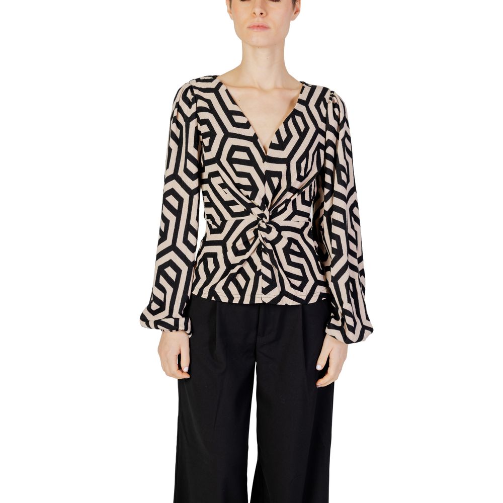 Jacqueline De Yong Beige Polyester Blouse | Regal Royce