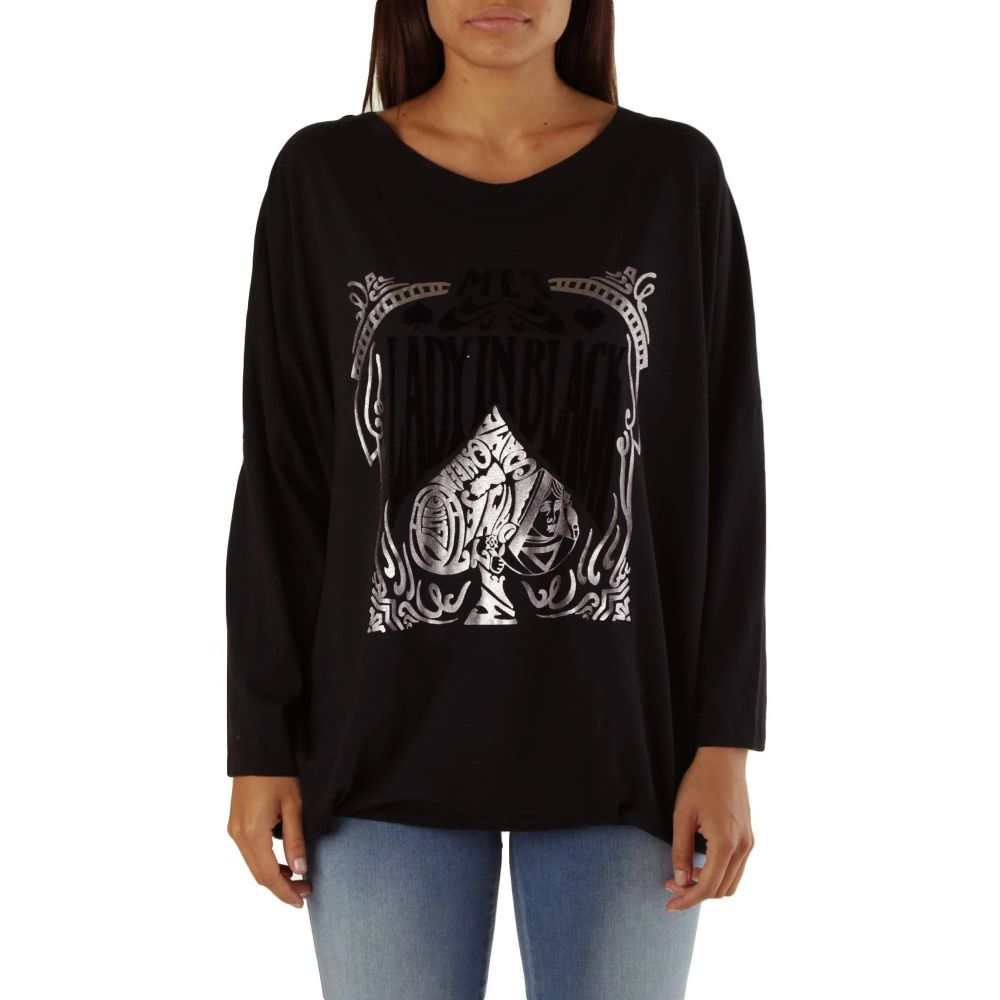 Met Black Viscose Sweatshirt | Regal Royce