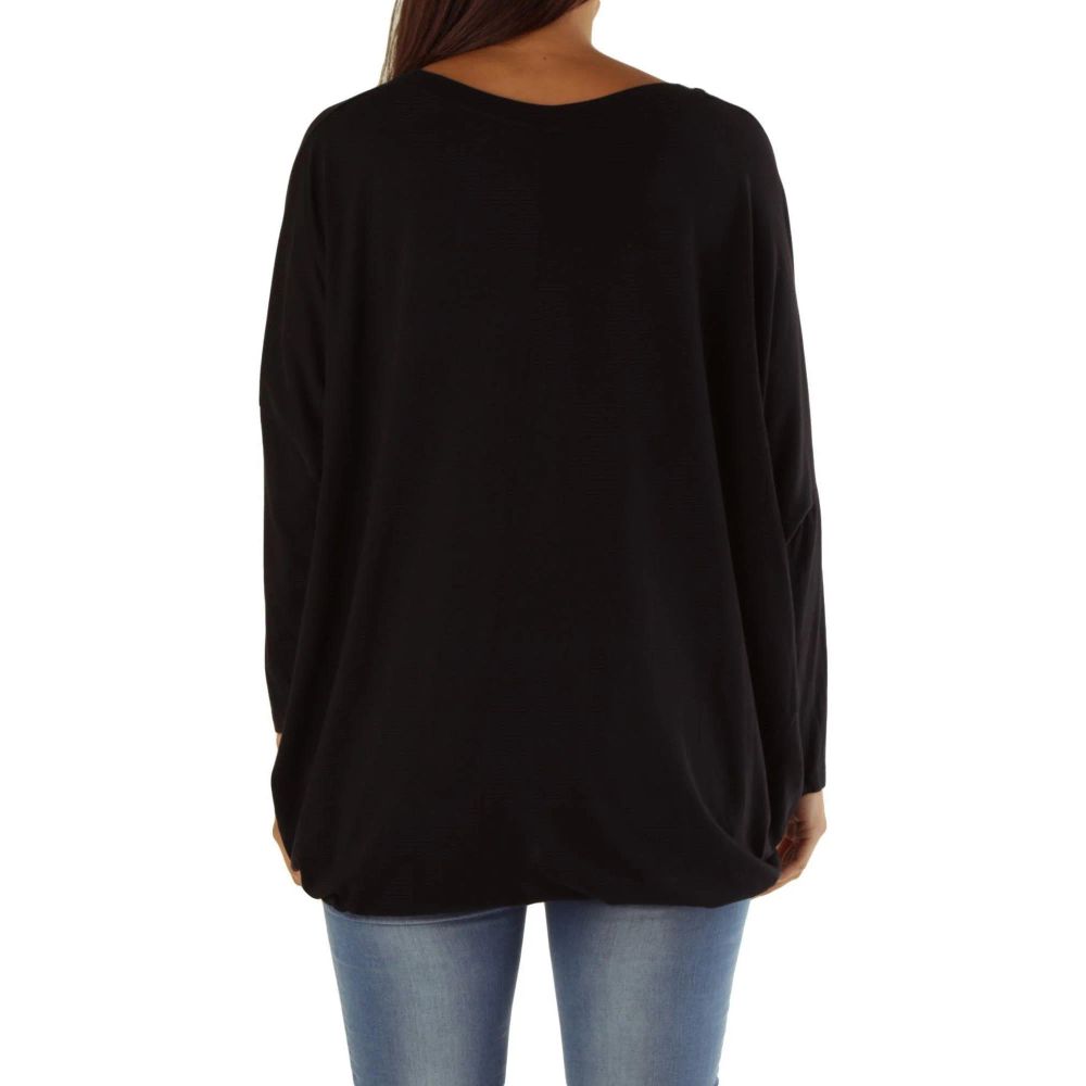 Met Black Viscose Sweatshirt | Regal Royce
