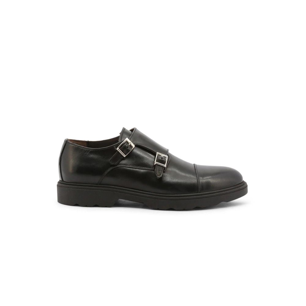 Duca di Morrone Black Leather Slip-On Loafers | Regal Royce