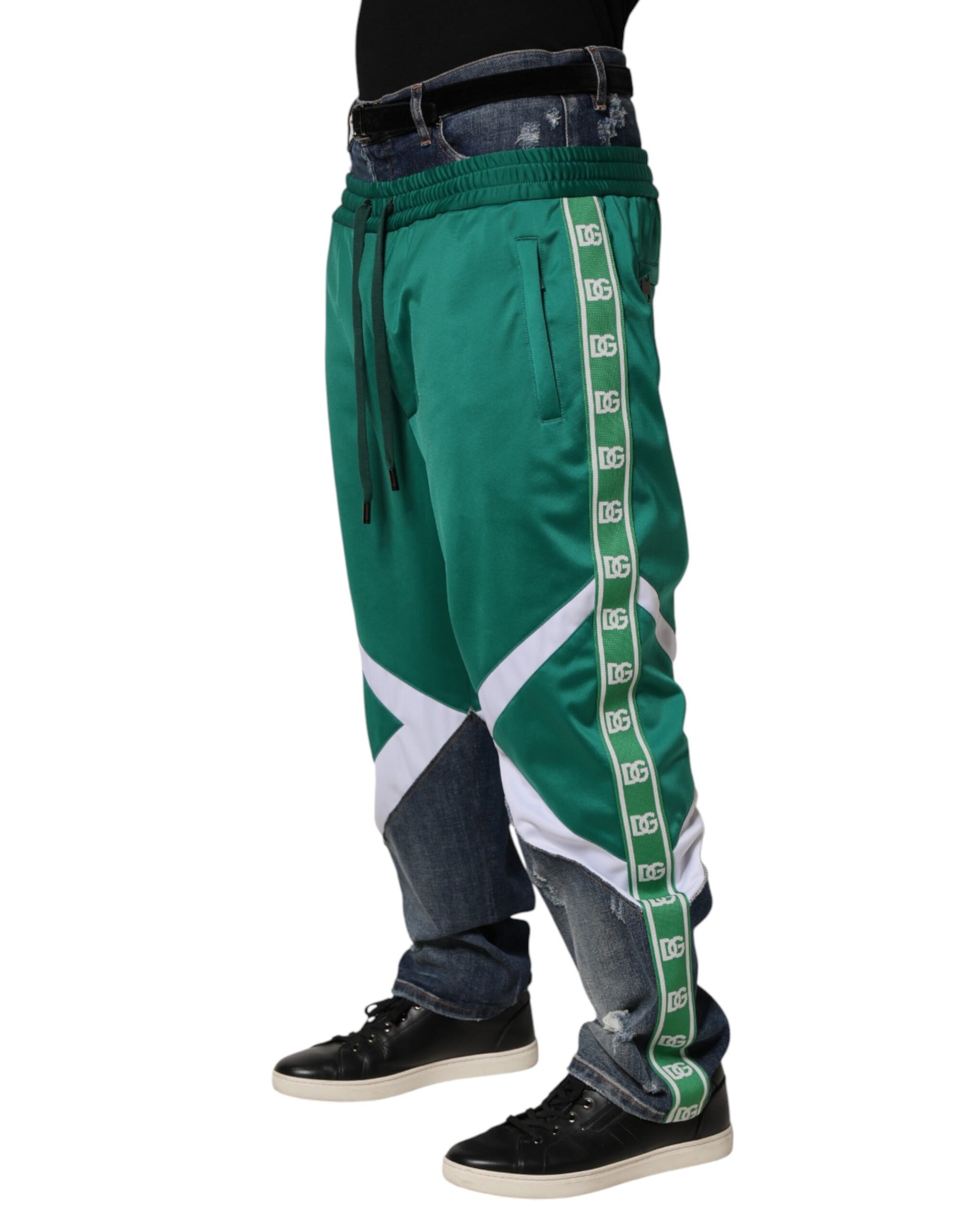 Dolce & Gabbana Multicolor Panelled Straight-Leg Denim Jeans | Regal Royce