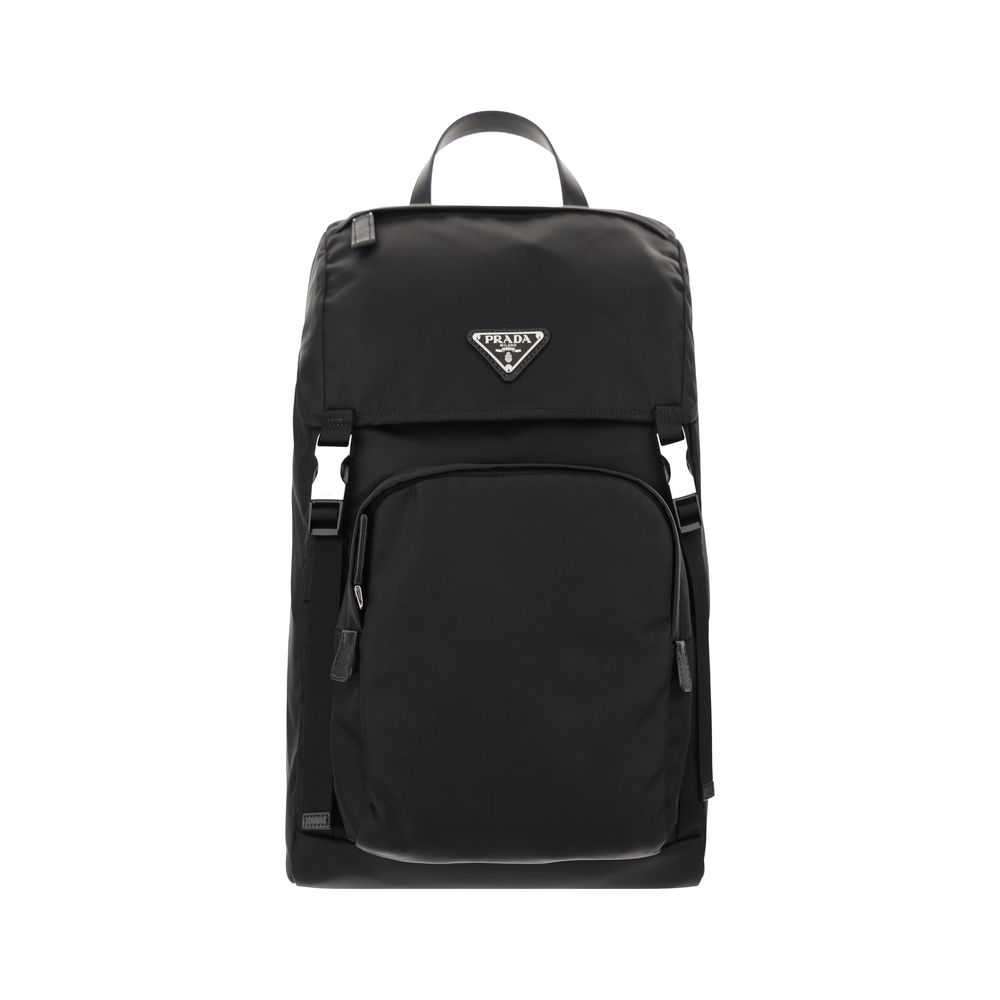 Prada Black Recycled Polyamide Backpack | Regal Royce