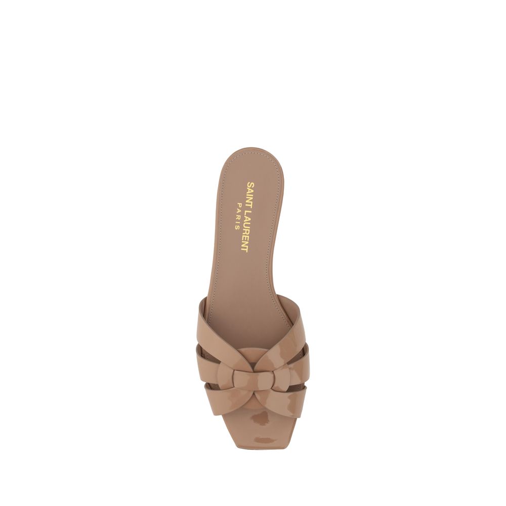 Saint Laurent Multicolor Calf Leather Bos Taurus Flat Sandals | Regal Royce