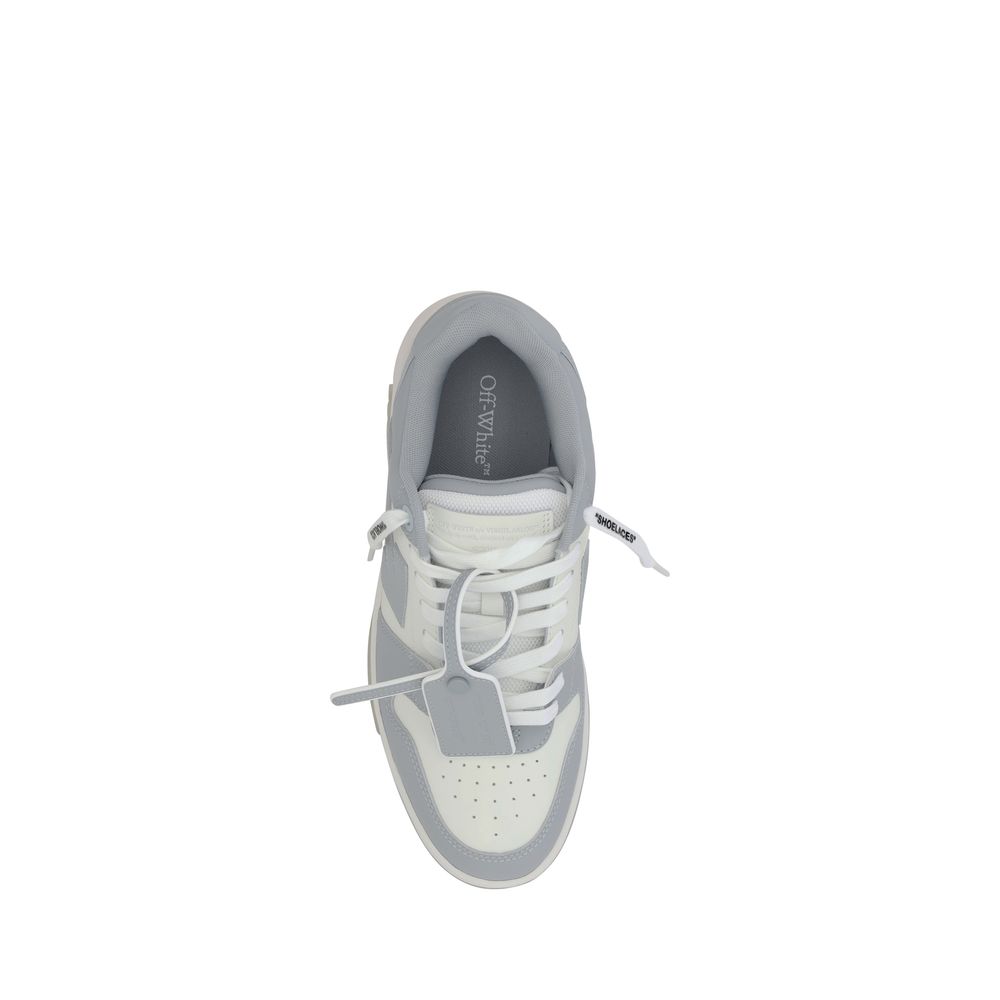 Off-White Gray Rubber Low Top Sneakers | Regal Royce