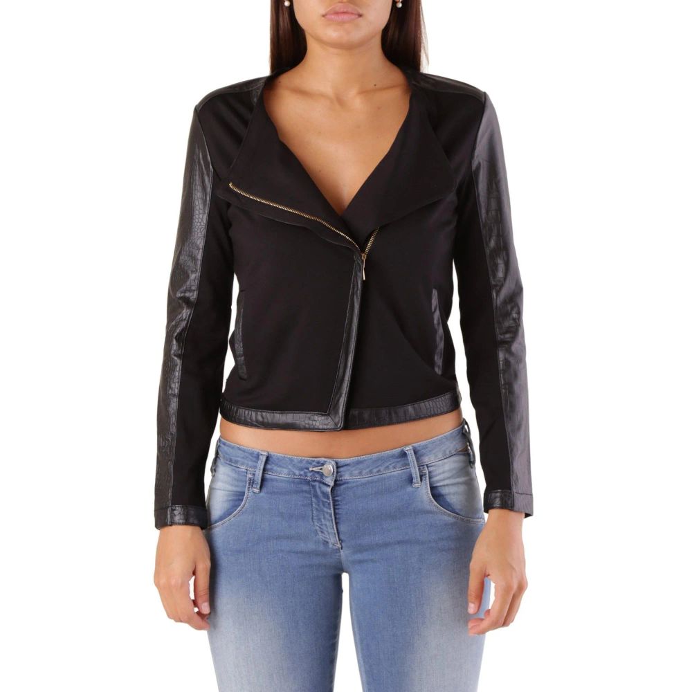 Met Black Viscose Biker Jacket | Regal Royce