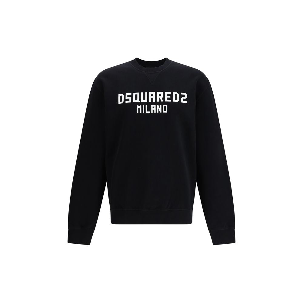 Dsquared² Black Cotton Sweatshirt | Regal Royce