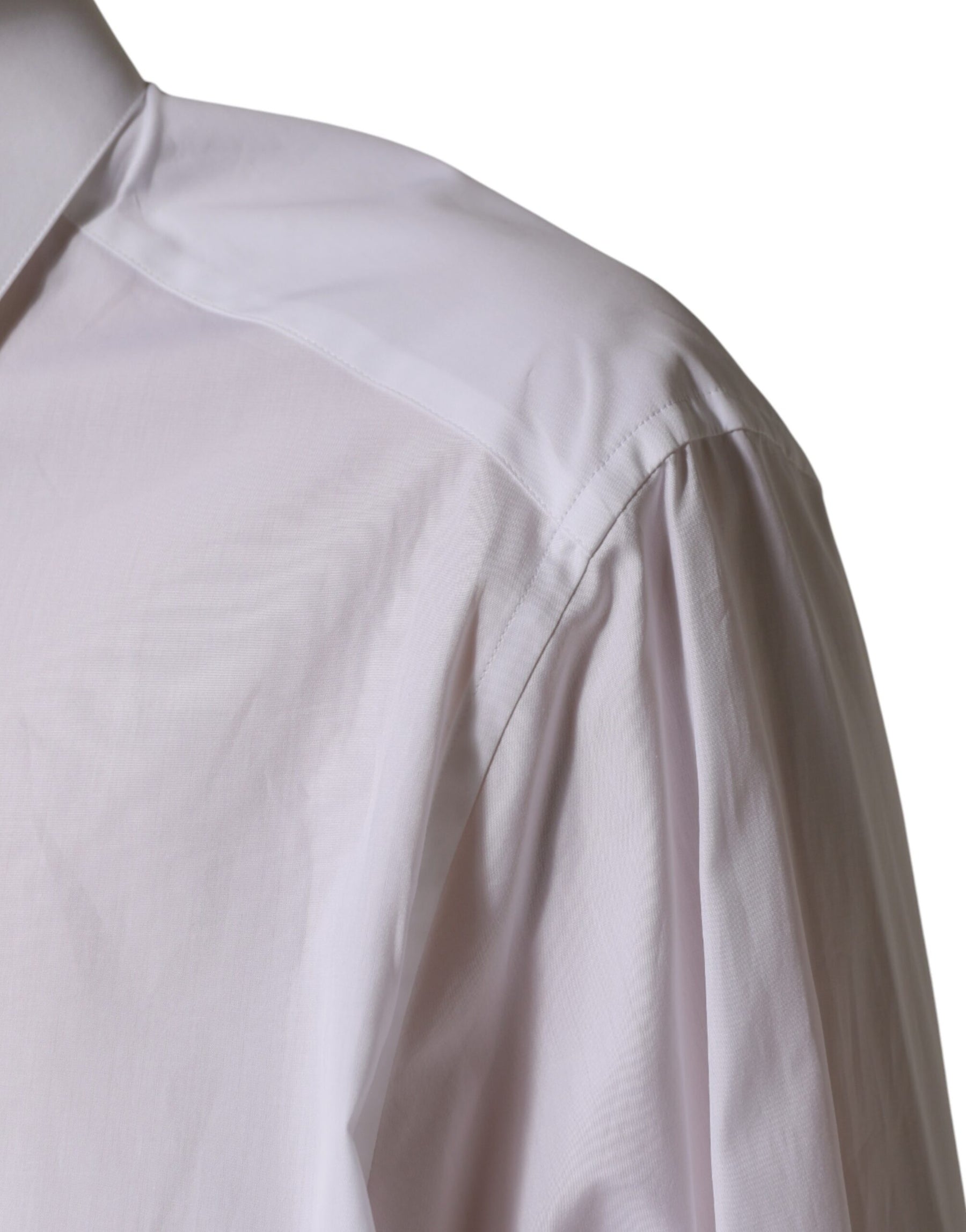 Dolce & Gabbana White SARTORIA Cotton Collared Dress Shirt | Regal Royce