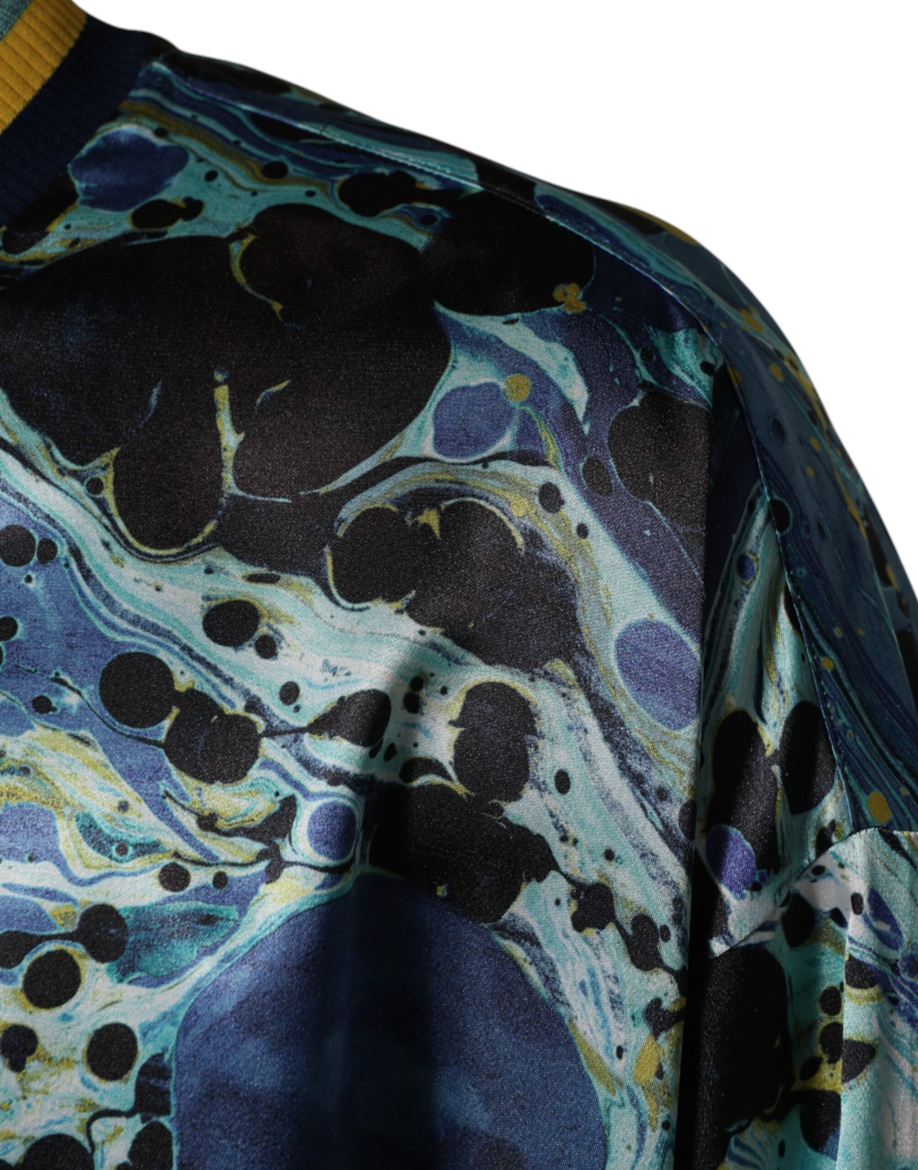 Dolce & Gabbana Multicolor Marble Print Pullover Sweater | Regal Royce