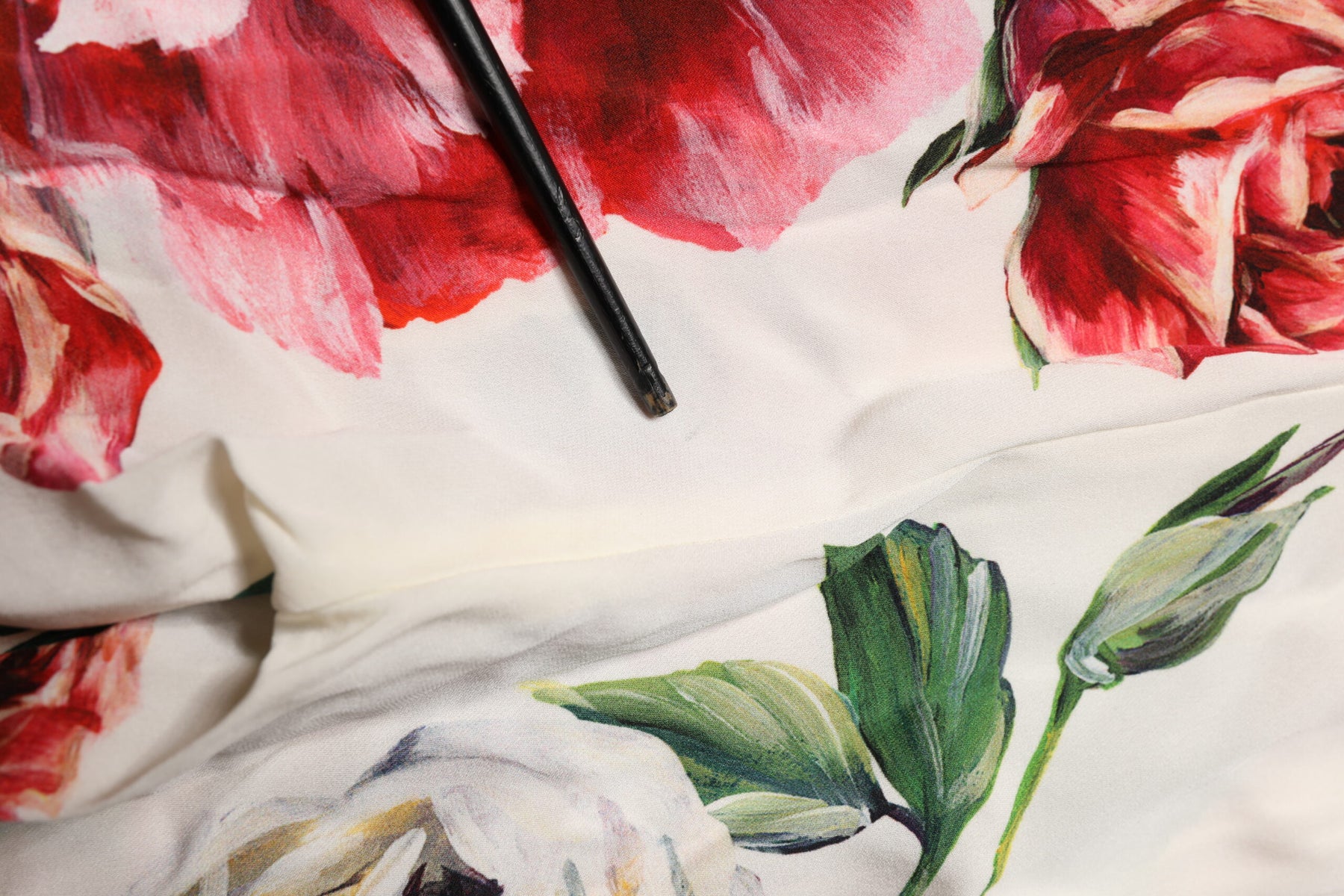 Dolce & Gabbana White Floral Leggings Stretch Waist Pants | Regal Royce