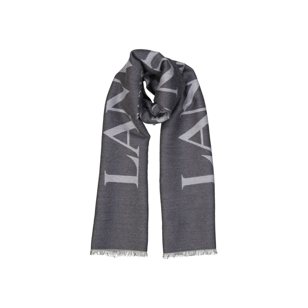 Lanvin Gray Silk Scarf | Regal Royce