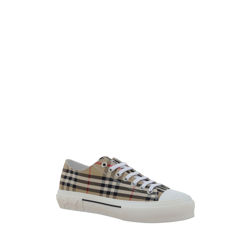 Burberry Brown Cotton Low Top Sneakers | Regal Royce