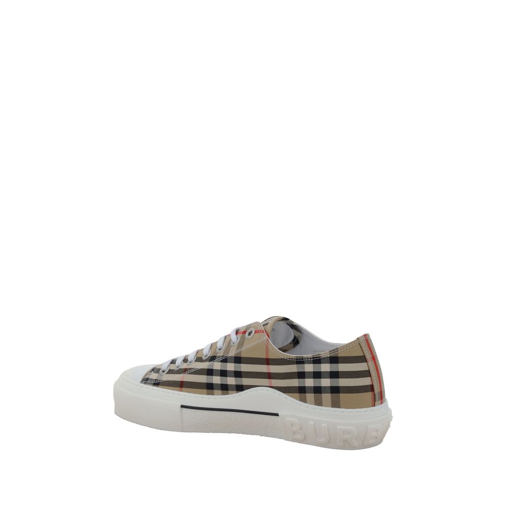 Burberry Brown Cotton Low Top Sneakers | Regal Royce