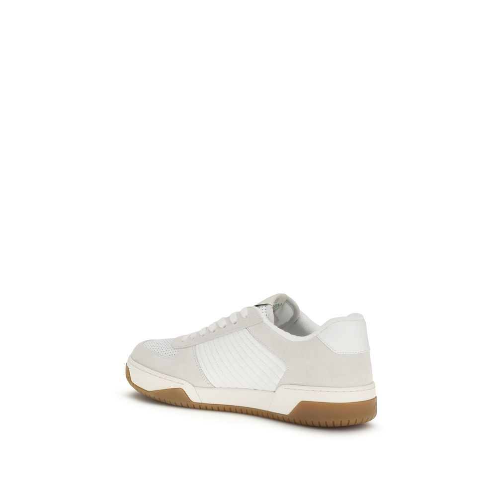 Valentino Garavani White Calf Leather Bos Taurus Athletic Sneakers | Regal Royce